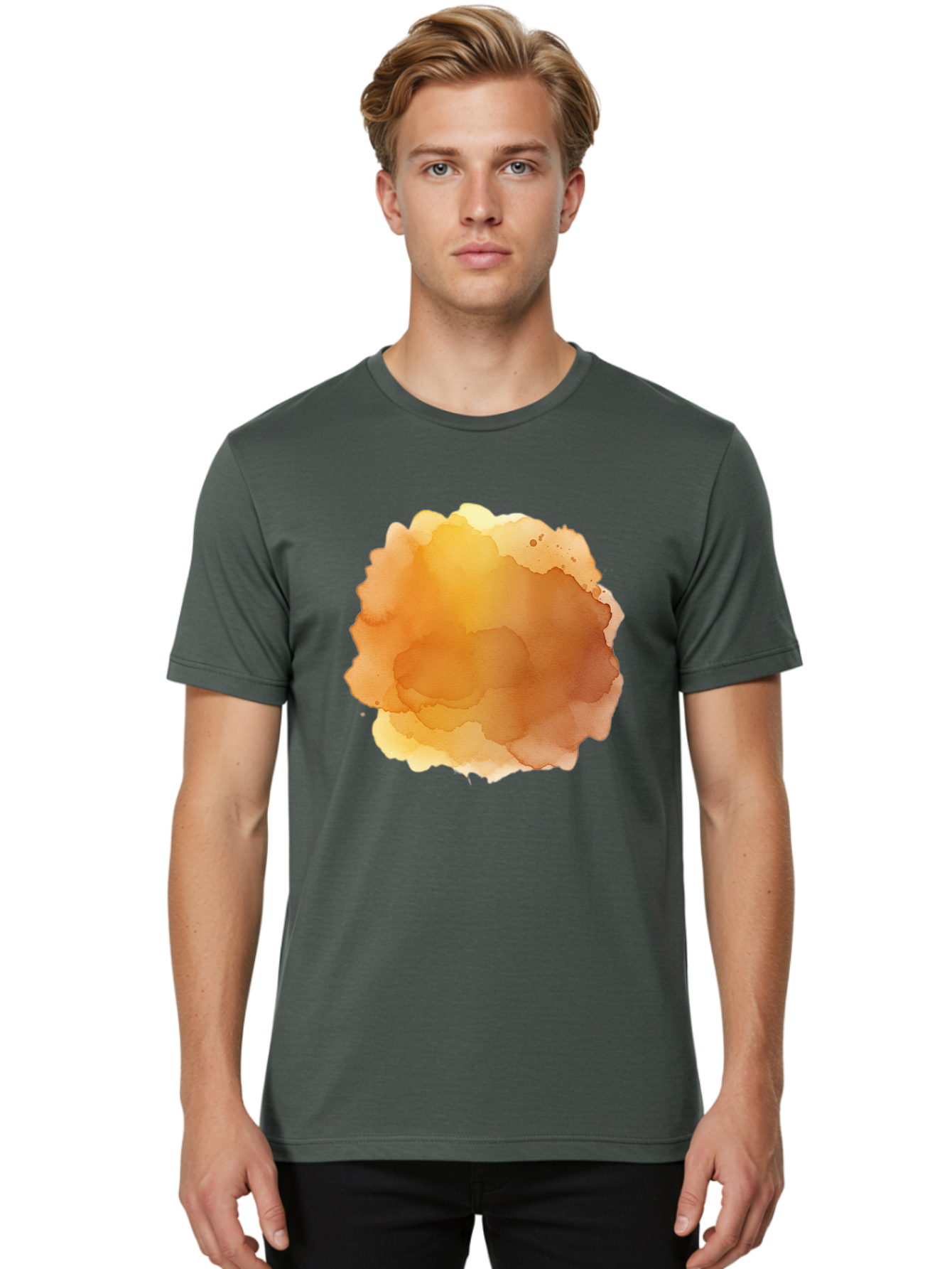 Watercolor-Stain Men'S Graphic Tee, 100% Cotton, Comfortable Casual Summer Wear, Machine Washable, Vintage Camera, Old Camera, Antique Camera, Black Camera, Classic Photography, Photography Equipment, Nostalgic Device, Film Camera, Camera Art Baj870 25