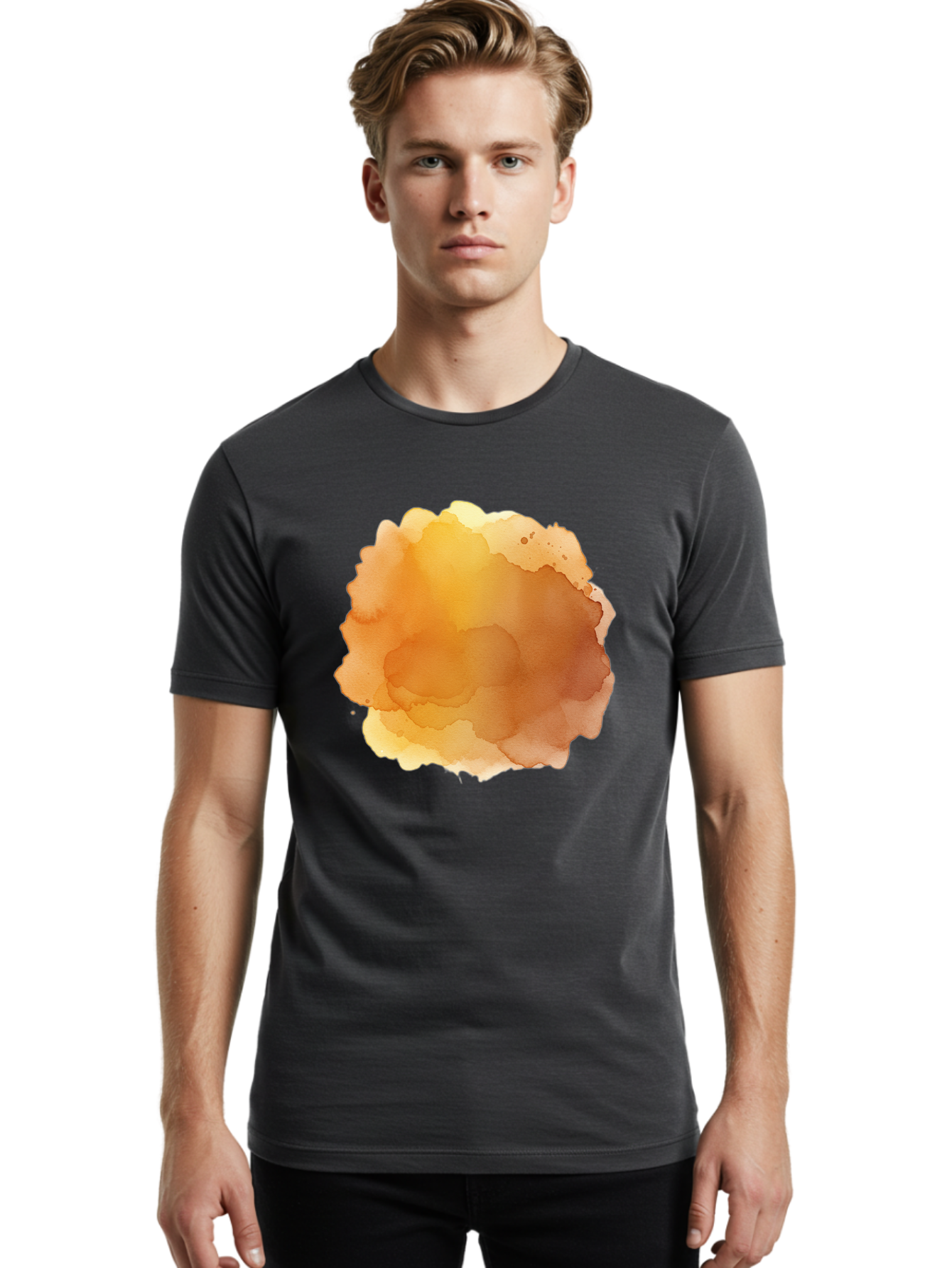 Watercolor-Stain Men'S Graphic Tee, 100% Cotton, Comfortable Casual Summer Wear, Machine Washable, Vintage Camera, Old Camera, Antique Camera, Black Camera, Classic Photography, Photography Equipment, Nostalgic Device, Film Camera, Camera Art Baj870 16