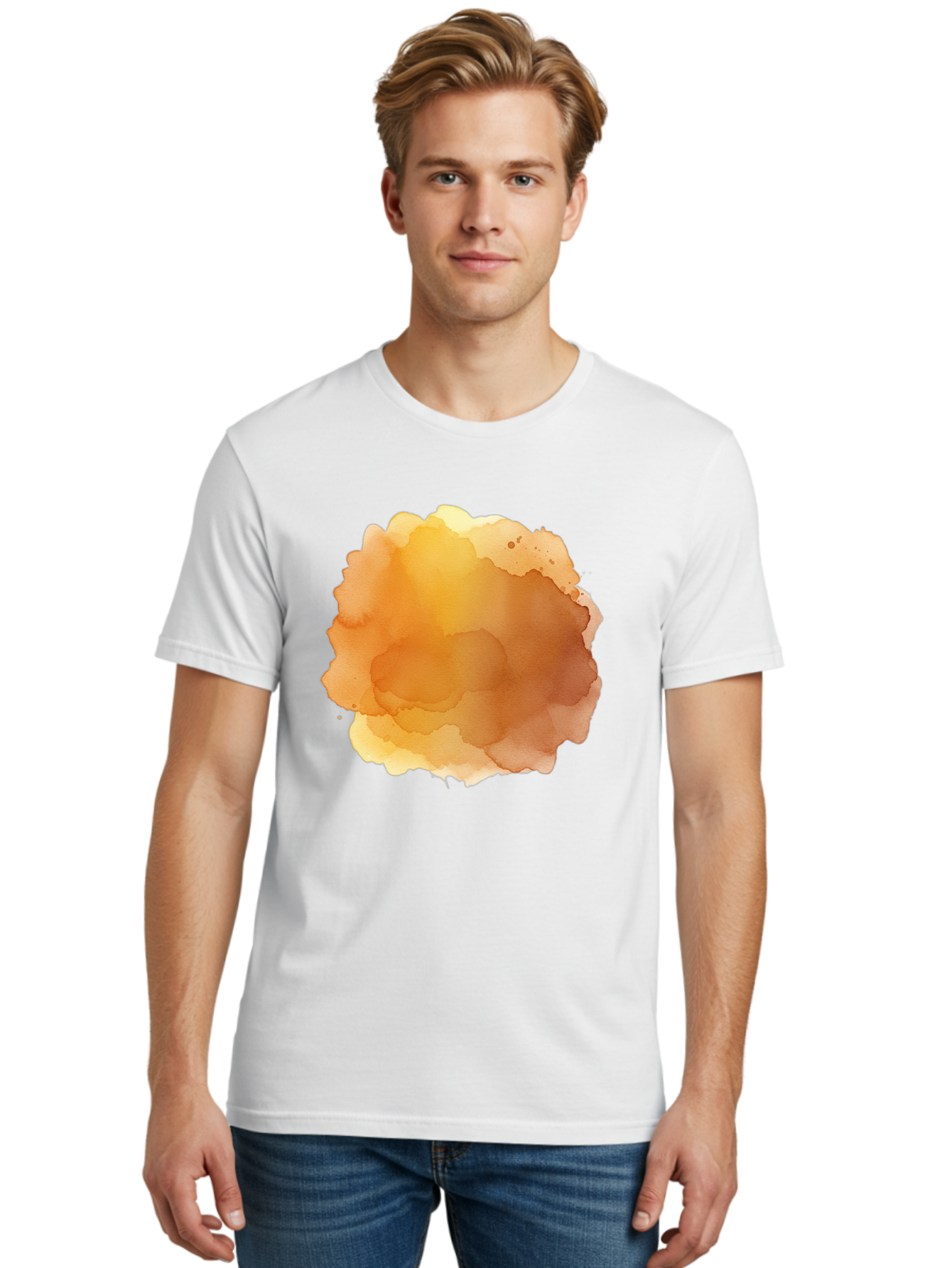 Watercolor-Stain Men'S Graphic Tee, 100% Cotton, Comfortable Casual Summer Wear, Machine Washable, Vintage Camera, Old Camera, Antique Camera, Black Camera, Classic Photography, Photography Equipment, Nostalgic Device, Film Camera, Camera Art Baj870 24