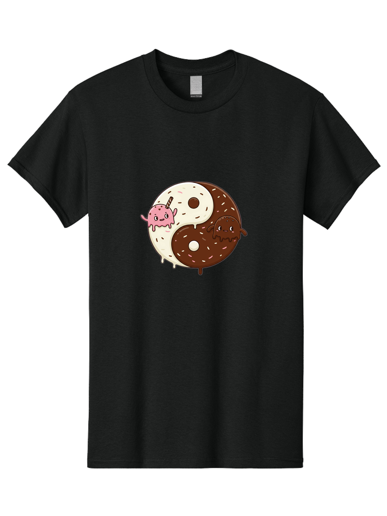 Yin-Yang-Donuts Men'S Graphic Tee, 100% Cotton, Comfortable Casual Summer Wear, Machine Washable, Vintage Camera, Old Camera, Antique Camera, Black Camera, Classic Photography, Photography Equipment, Nostalgic Device, Film Camera, Camera Art Baj875 4