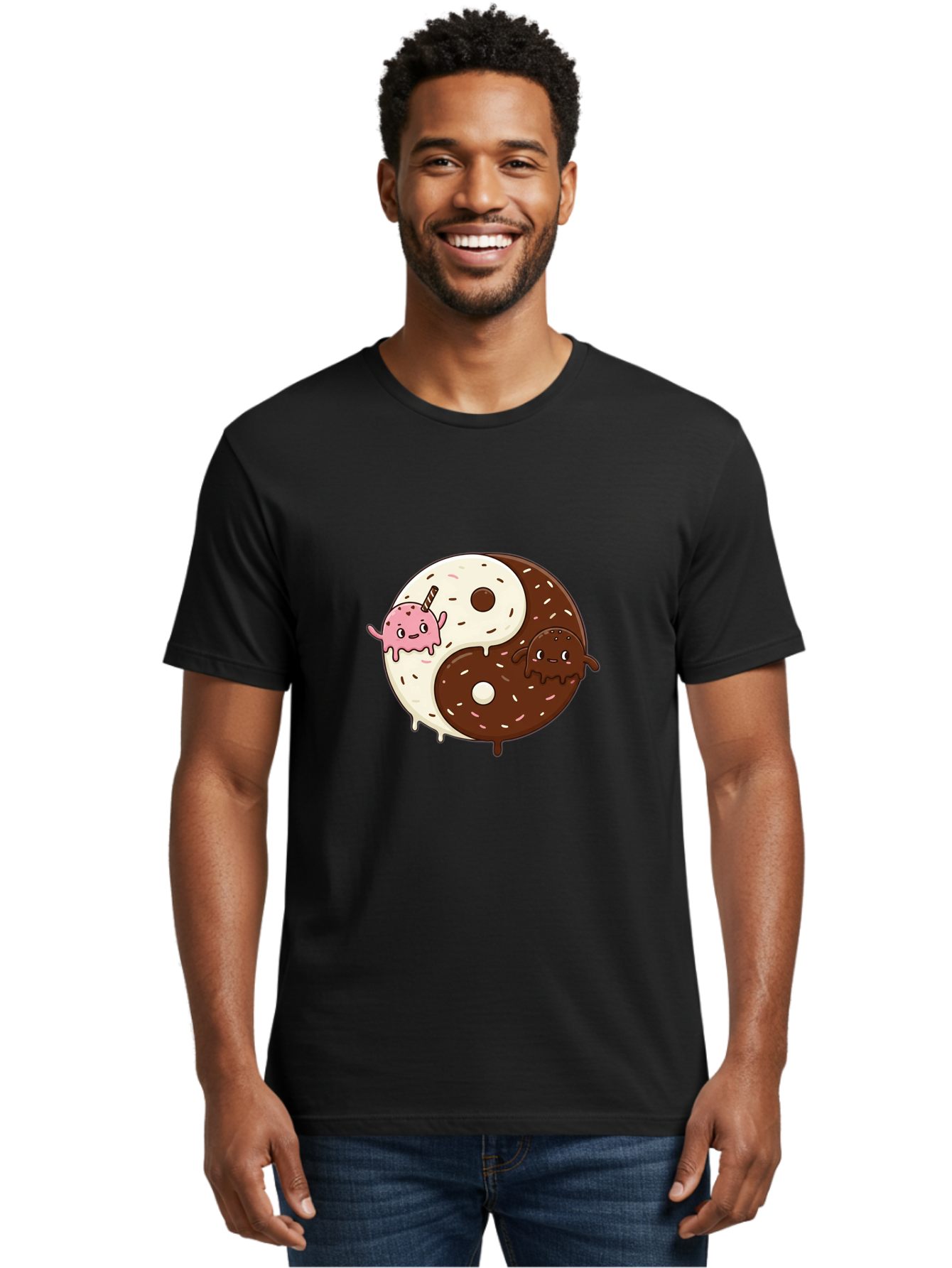 Yin-Yang-Donuts Men'S Graphic Tee, 100% Cotton, Comfortable Casual Summer Wear, Machine Washable, Vintage Camera, Old Camera, Antique Camera, Black Camera, Classic Photography, Photography Equipment, Nostalgic Device, Film Camera, Camera Art Baj875 19