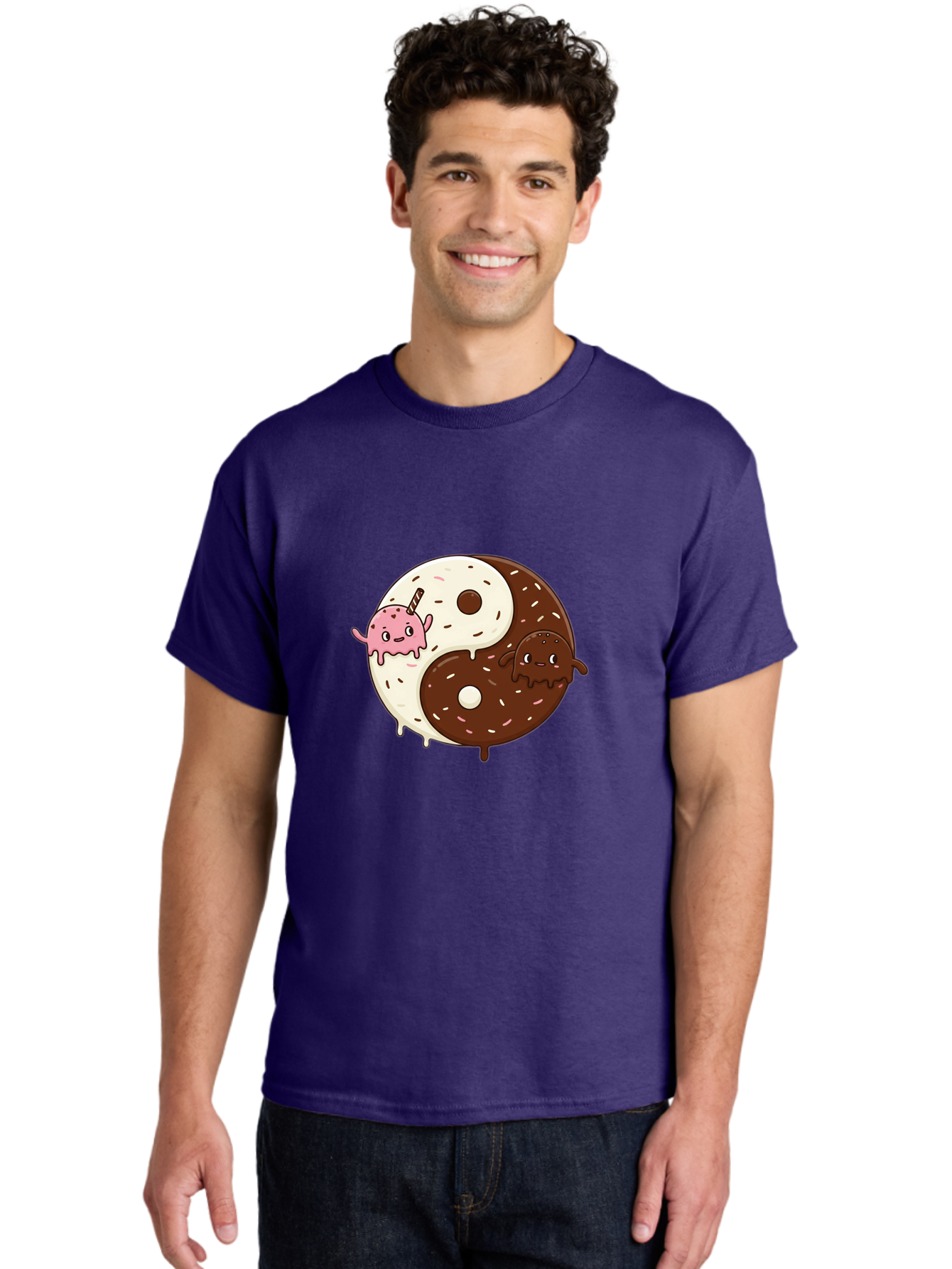 Yin-Yang-Donuts Men'S Graphic Tee, 100% Cotton, Comfortable Casual Summer Wear, Machine Washable, Vintage Camera, Old Camera, Antique Camera, Black Camera, Classic Photography, Photography Equipment, Nostalgic Device, Film Camera, Camera Art Baj875 25