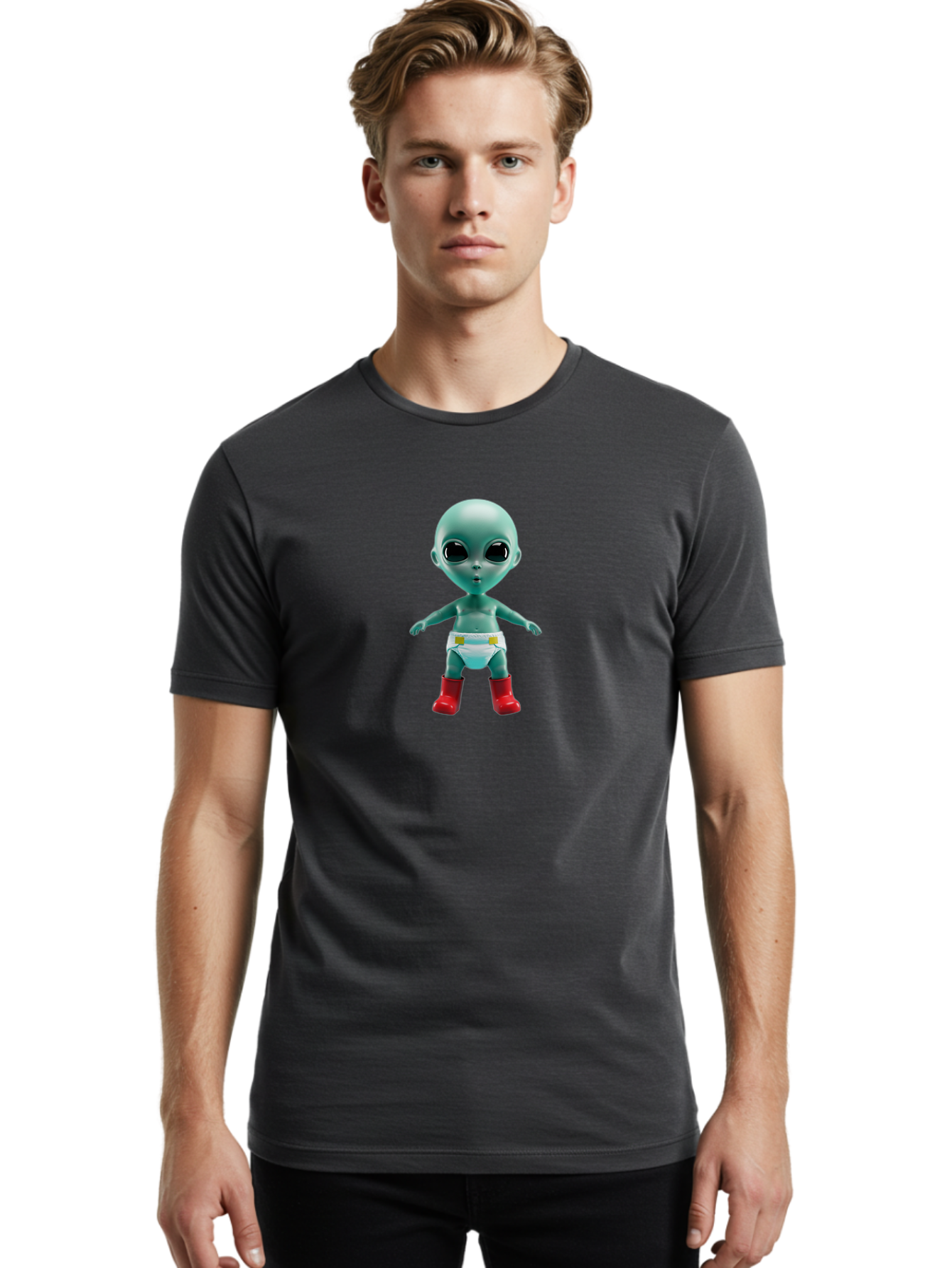 Alien-Baby-2 Men'S Graphic Tee, 100% Cotton, Comfortable Casual Summer Wear, Machine Washable, Vintage Camera, Old Camera, Antique Camera, Black Camera, Classic Photography, Photography Equipment, Nostalgic Device, Film Camera, Camera Art Baj910 26