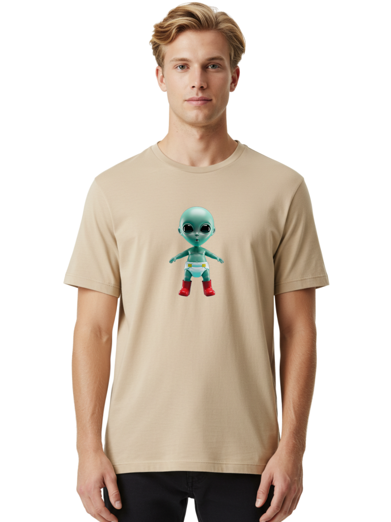 Alien-Baby-2 Men'S Graphic Tee, 100% Cotton, Comfortable Casual Summer Wear, Machine Washable, Vintage Camera, Old Camera, Antique Camera, Black Camera, Classic Photography, Photography Equipment, Nostalgic Device, Film Camera, Camera Art Baj910 4