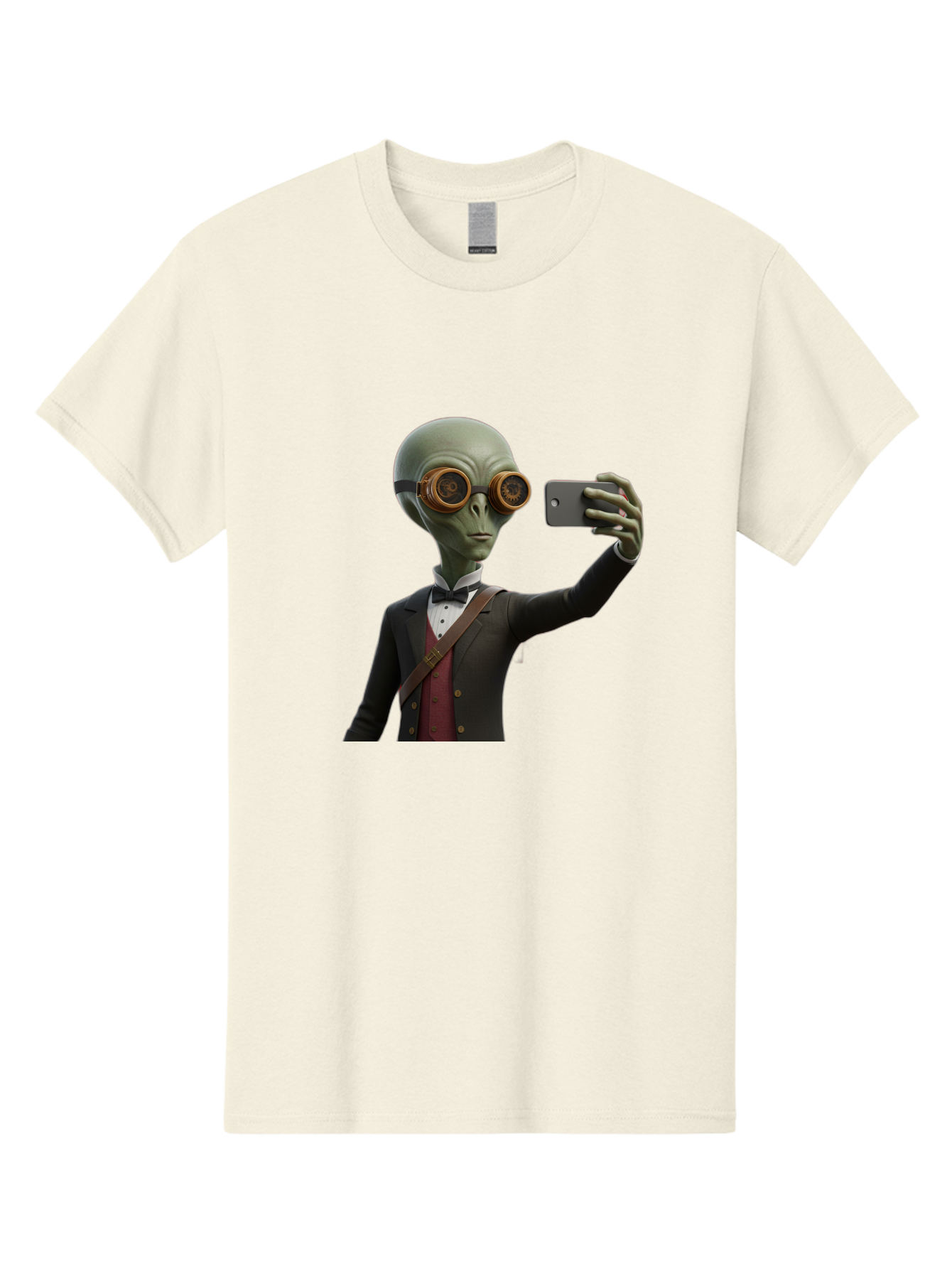 Alien-Taking-Selfie Men'S Graphic Tee, 100% Cotton, Comfortable Casual Summer Wear, Machine Washable, Vintage Camera, Old Camera, Antique Camera, Black Camera, Classic Photography, Photography Equipment, Nostalgic Device, Film Camera, Baj925 27
