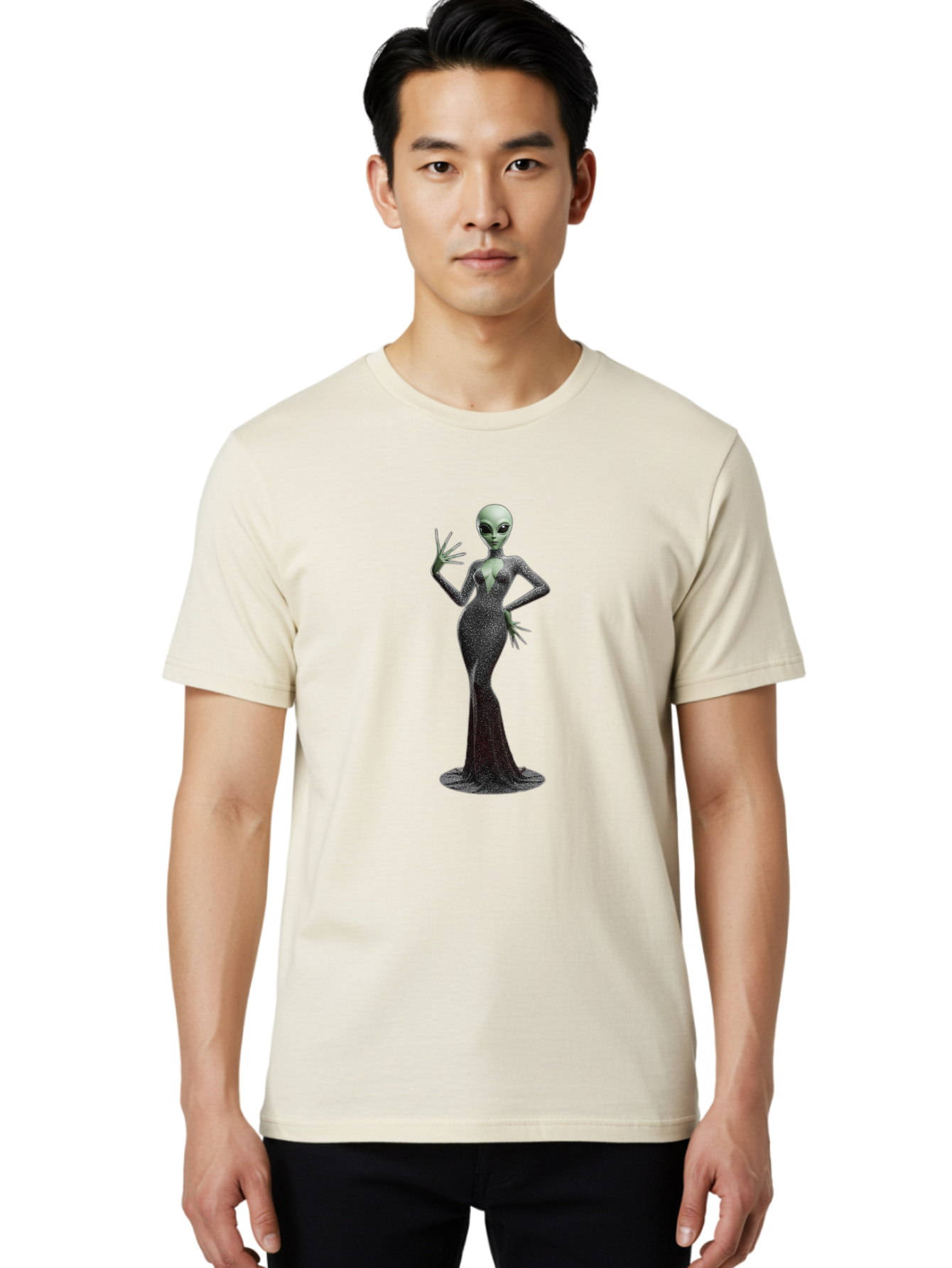 Alien-Woman-1 Men'S Graphic Tee, 100% Cotton, Comfortable Casual Summer Wear, Machine Washable, Vintage Camera, Old Camera, Antique Camera, Black Camera, Classic Photography, Photography Equipment, Nostalgic Device, Film Camera, Camera Art Baj928 24