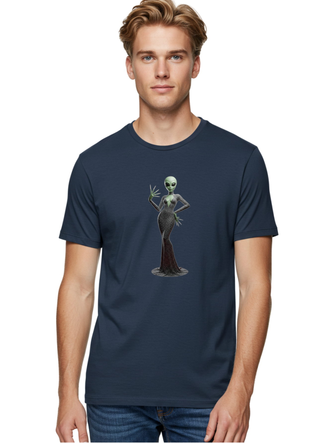 Alien-Woman-1 Men'S Graphic Tee, 100% Cotton, Comfortable Casual Summer Wear, Machine Washable, Vintage Camera, Old Camera, Antique Camera, Black Camera, Classic Photography, Photography Equipment, Nostalgic Device, Film Camera, Camera Art Baj928 6