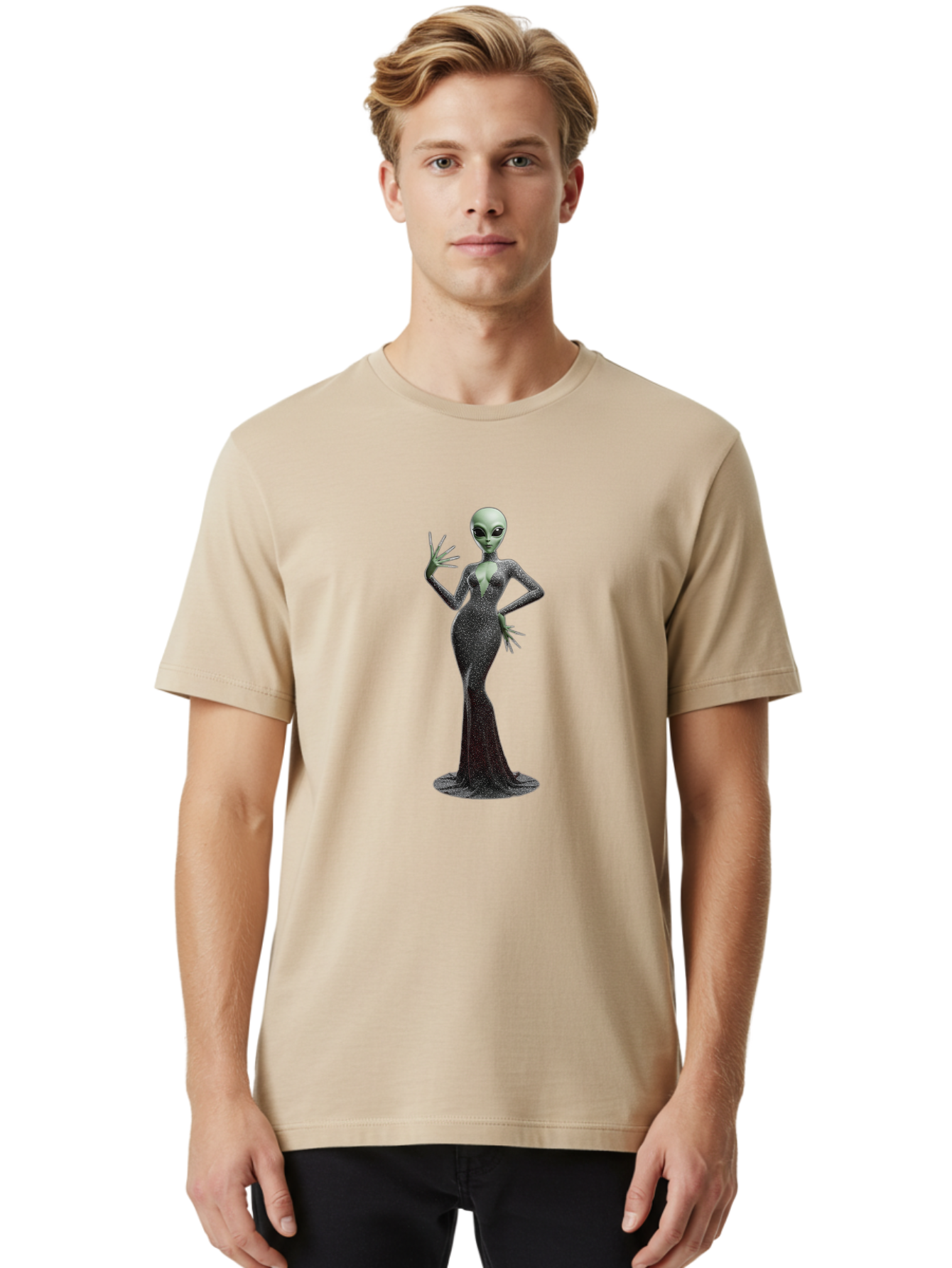 Alien-Woman-1 Men'S Graphic Tee, 100% Cotton, Comfortable Casual Summer Wear, Machine Washable, Vintage Camera, Old Camera, Antique Camera, Black Camera, Classic Photography, Photography Equipment, Nostalgic Device, Film Camera, Camera Art Baj928 22
