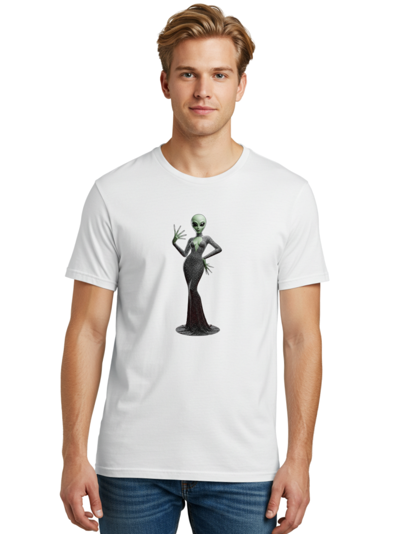 Alien-Woman-1 Men'S Graphic Tee, 100% Cotton, Comfortable Casual Summer Wear, Machine Washable, Vintage Camera, Old Camera, Antique Camera, Black Camera, Classic Photography, Photography Equipment, Nostalgic Device, Film Camera, Camera Art Baj928 12