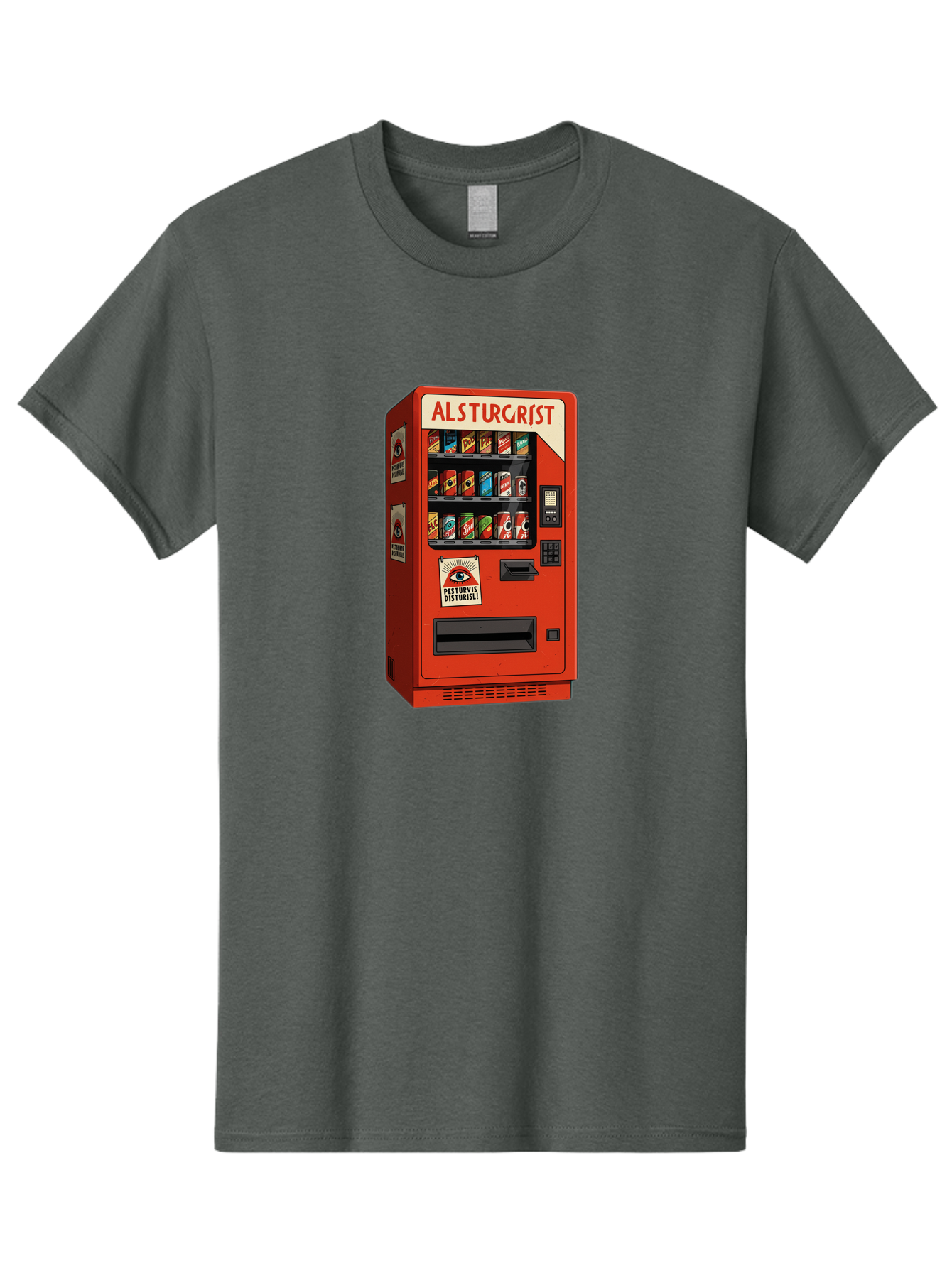 Alsturgrist-Vending-Machine Men'S Graphic Tee, 100% Cotton, Comfortable Casual Summer Wear, Machine Washable, Vintage Camera, Old Camera, Antique Camera, Black Camera, Classic Photography, Photography Equipment, Nostalgic Device, Film Camera, Baj933 27