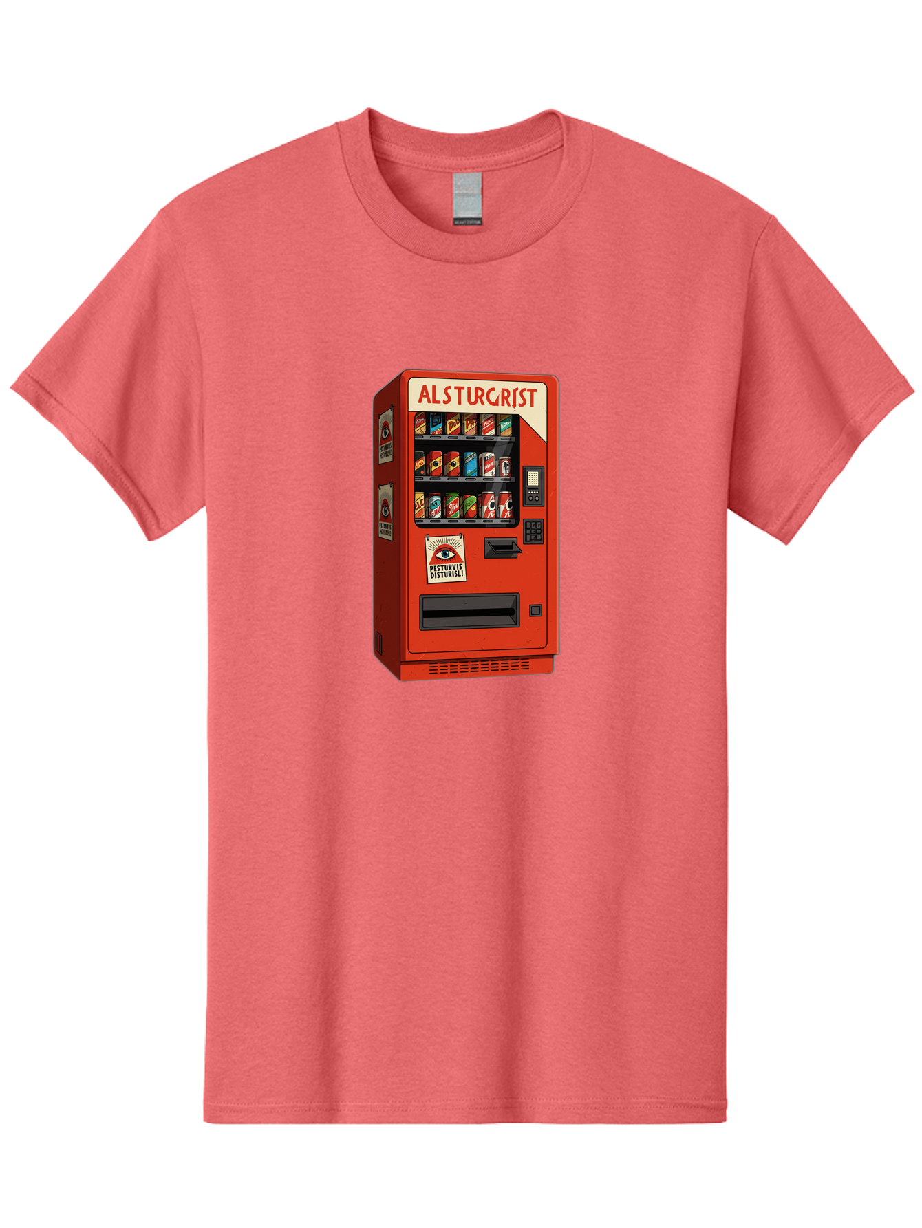 Alsturgrist-Vending-Machine Men'S Graphic Tee, 100% Cotton, Comfortable Casual Summer Wear, Machine Washable, Vintage Camera, Old Camera, Antique Camera, Black Camera, Classic Photography, Photography Equipment, Nostalgic Device, Film Camera, Baj933 25