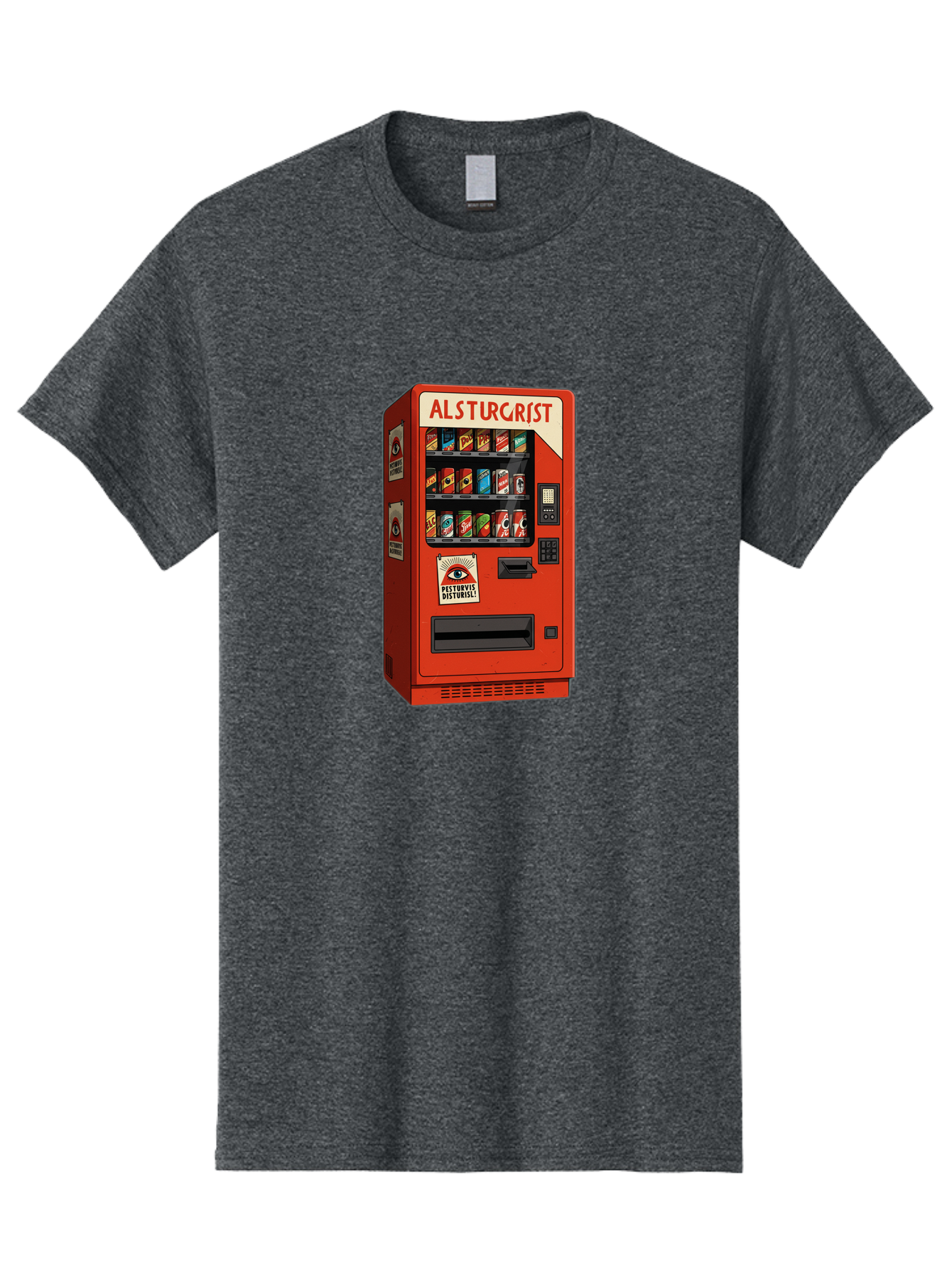 Alsturgrist-Vending-Machine Men'S Graphic Tee, 100% Cotton, Comfortable Casual Summer Wear, Machine Washable, Vintage Camera, Old Camera, Antique Camera, Black Camera, Classic Photography, Photography Equipment, Nostalgic Device, Film Camera, Baj933 7