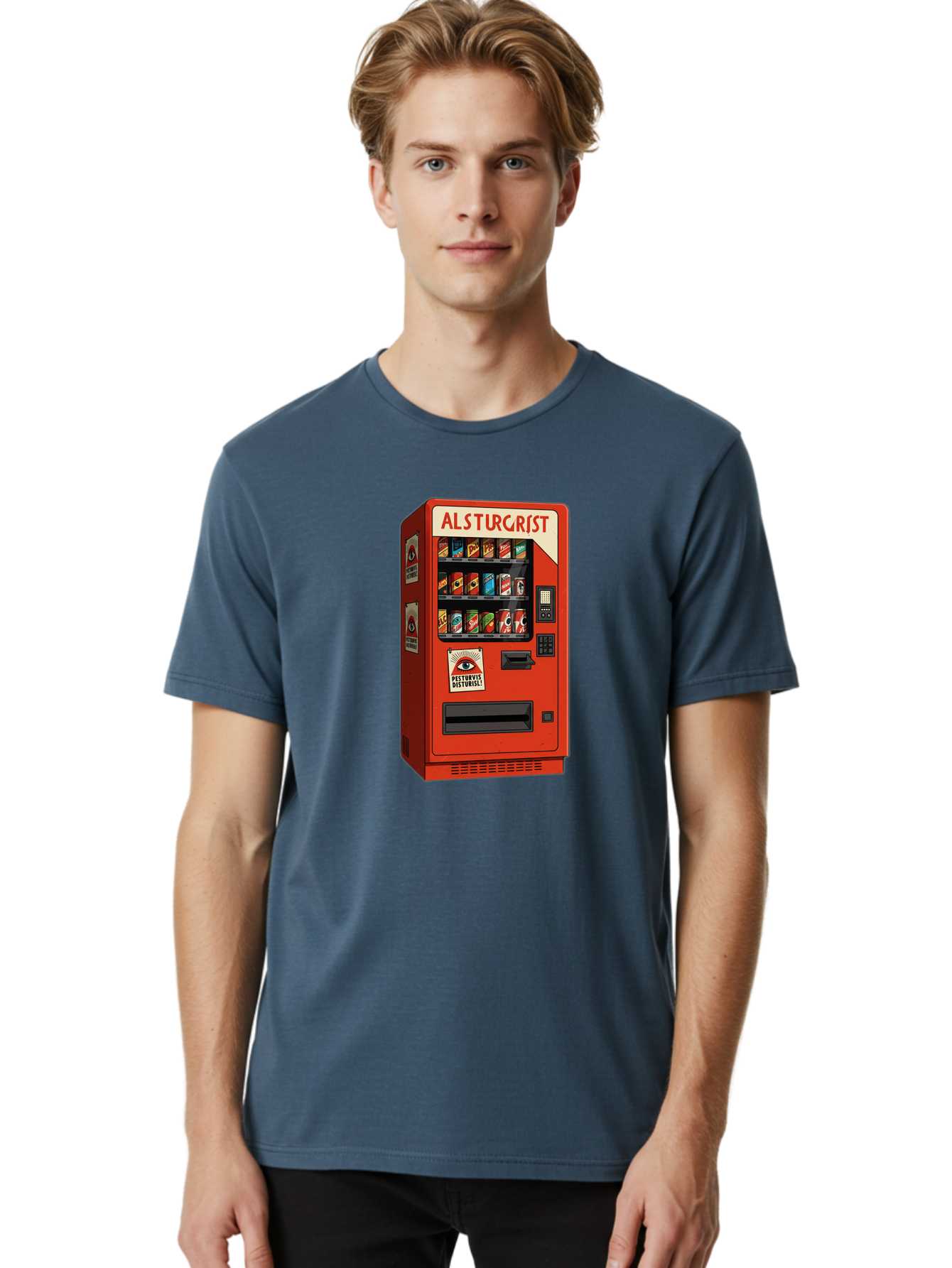 Alsturgrist-Vending-Machine Men'S Graphic Tee, 100% Cotton, Comfortable Casual Summer Wear, Machine Washable, Vintage Camera, Old Camera, Antique Camera, Black Camera, Classic Photography, Photography Equipment, Nostalgic Device, Film Camera, Baj933 22