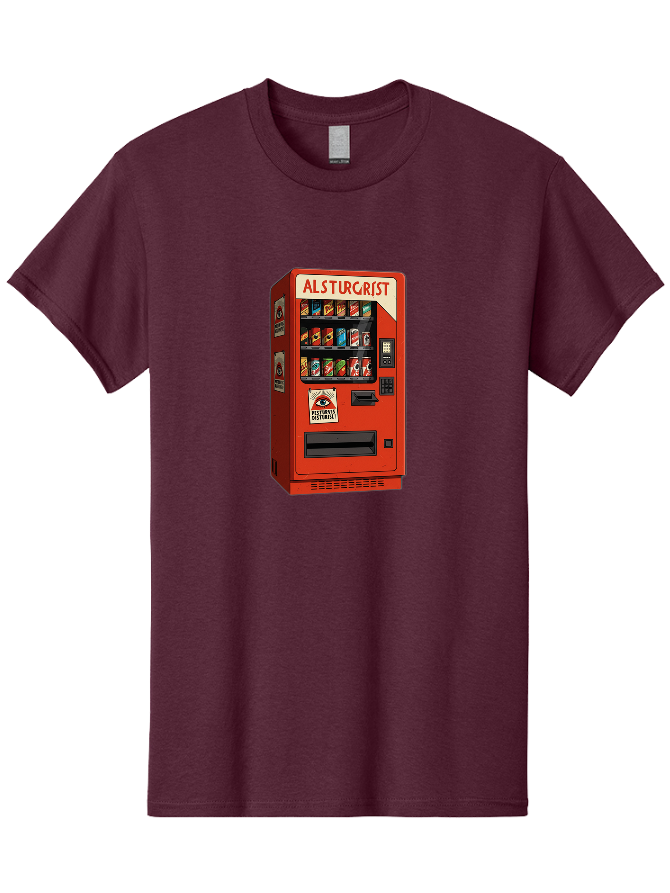 Alsturgrist-Vending-Machine Men'S Graphic Tee, 100% Cotton, Comfortable Casual Summer Wear, Machine Washable, Vintage Camera, Old Camera, Antique Camera, Black Camera, Classic Photography, Photography Equipment, Nostalgic Device, Film Camera, Baj933 17
