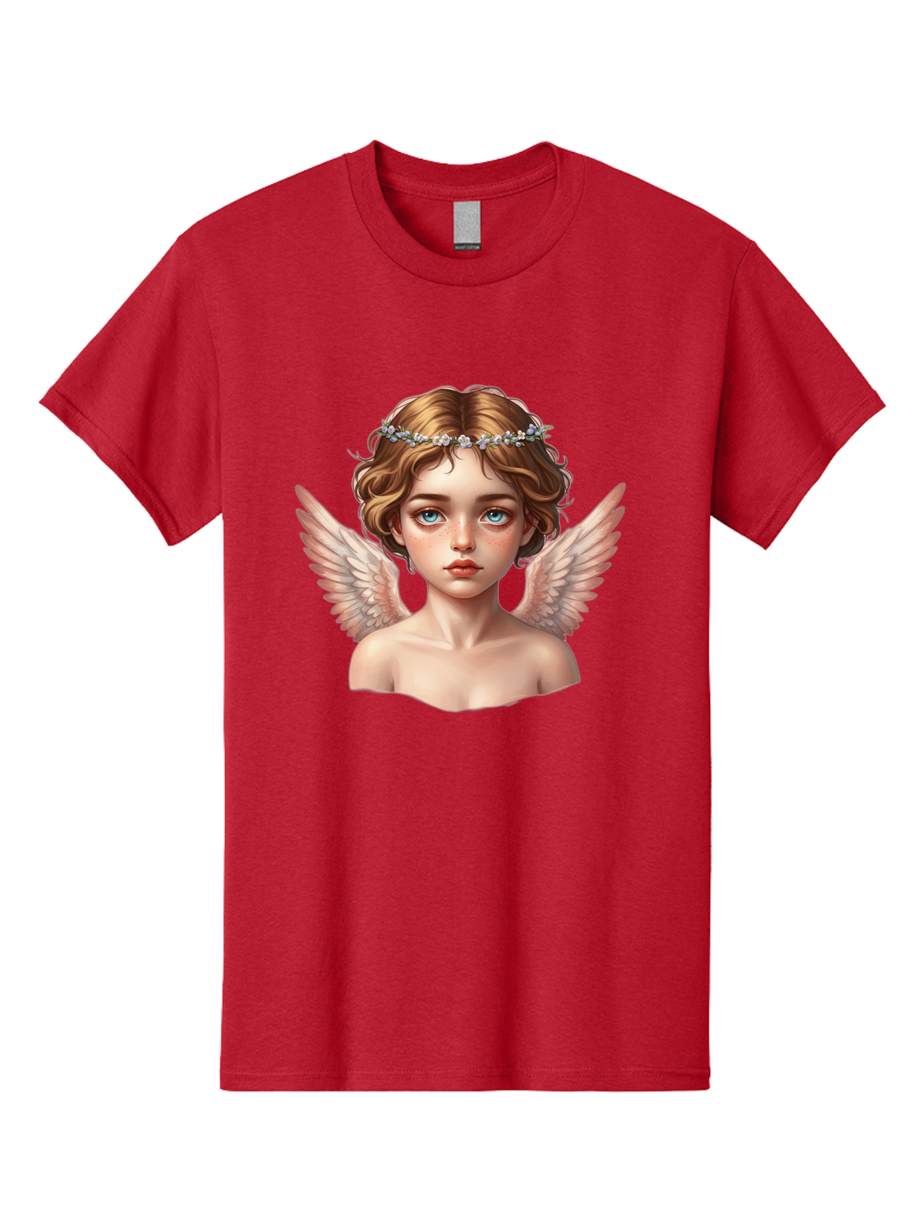 Angel-Portrait-1 Men'S Graphic Tee, 100% Cotton, Comfortable Casual Summer Wear, Machine Washable, Vintage Camera, Old Camera, Antique Camera, Black Camera, Classic Photography, Photography Equipment, Nostalgic Device, Film Camera, Camera Art Baj941 11
