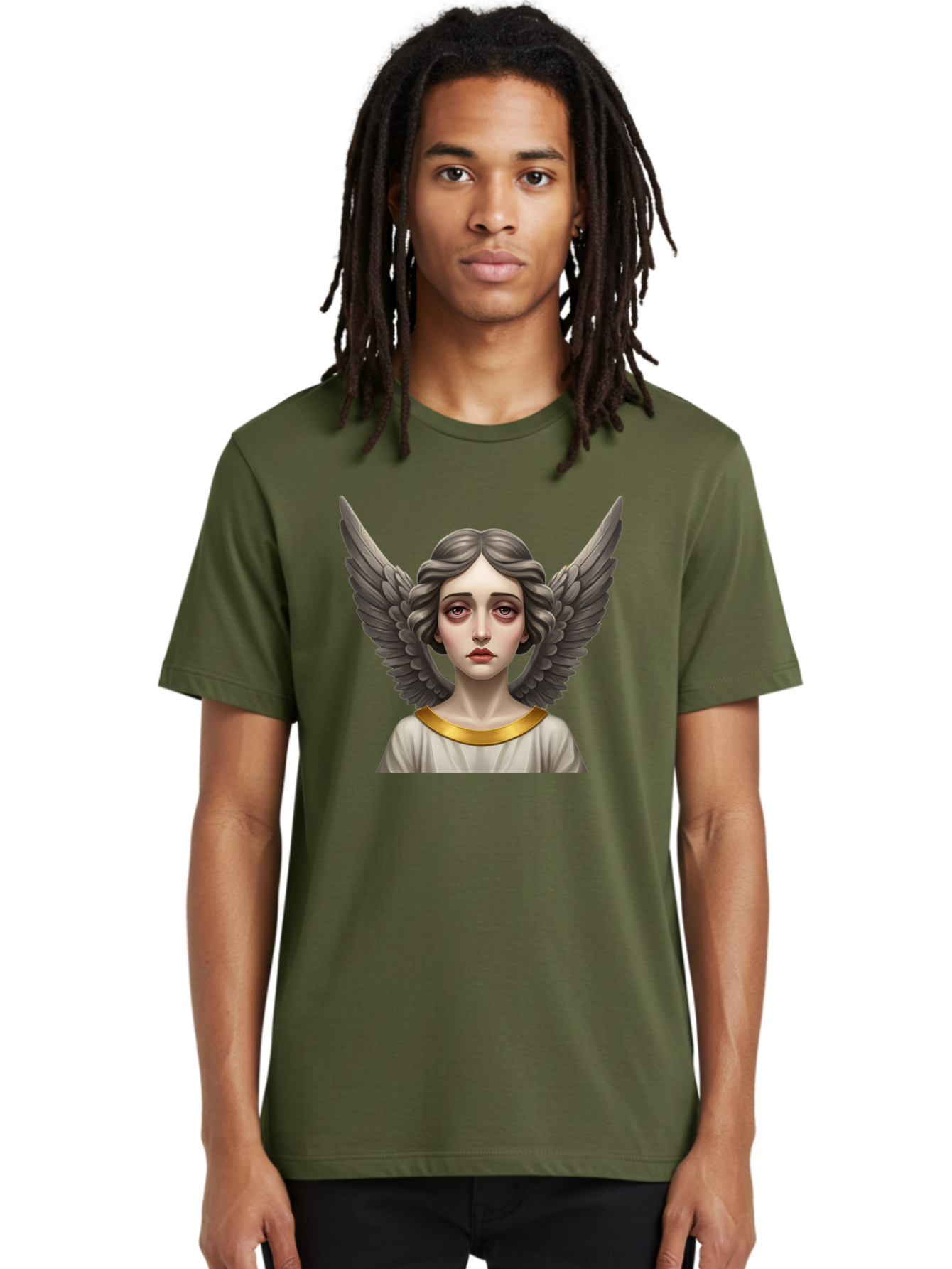 Angel-Portrait Men'S Graphic Tee, 100% Cotton, Comfortable Casual Summer Wear, Machine Washable, Vintage Camera, Old Camera, Antique Camera, Black Camera, Classic Photography, Photography Equipment, Nostalgic Device, Film Camera, Camera Art Baj942 26