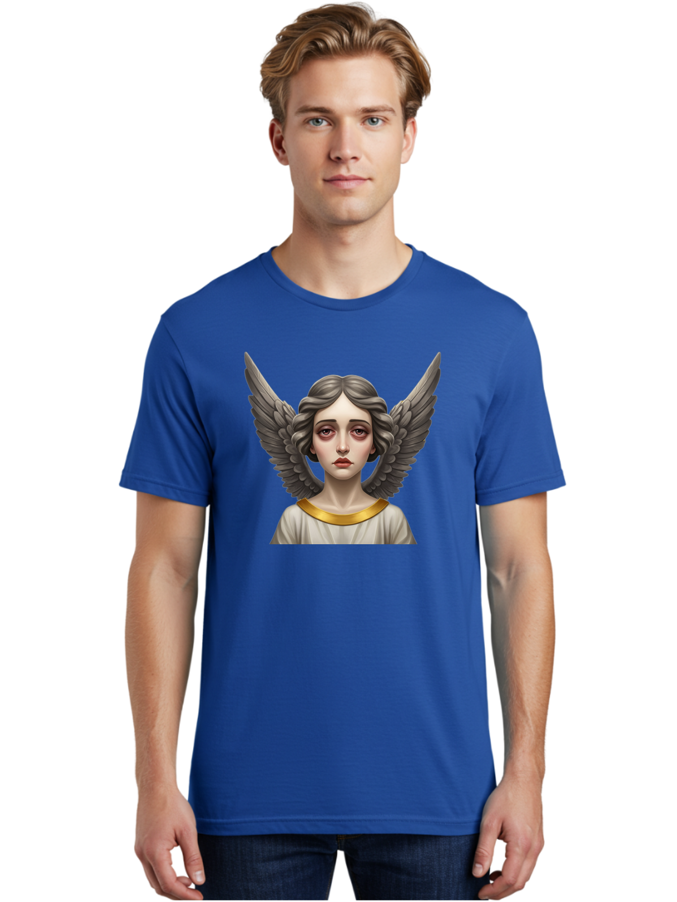 Angel-Portrait Men'S Graphic Tee, 100% Cotton, Comfortable Casual Summer Wear, Machine Washable, Vintage Camera, Old Camera, Antique Camera, Black Camera, Classic Photography, Photography Equipment, Nostalgic Device, Film Camera, Camera Art Baj942 10