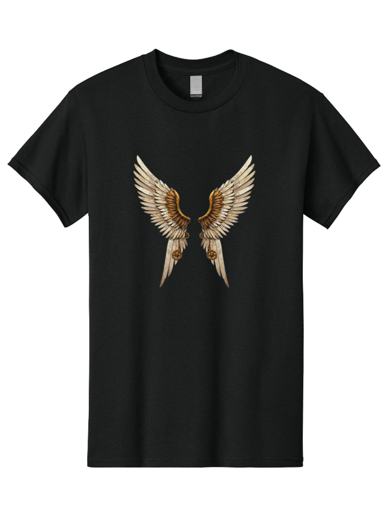 Angel-Wings-3 Men'S Graphic Tee, 100% Cotton, Comfortable Casual Summer Wear, Machine Washable, Vintage Camera, Old Camera, Antique Camera, Black Camera, Classic Photography, Photography Equipment, Nostalgic Device, Film Camera, Camera Art Baj947 3