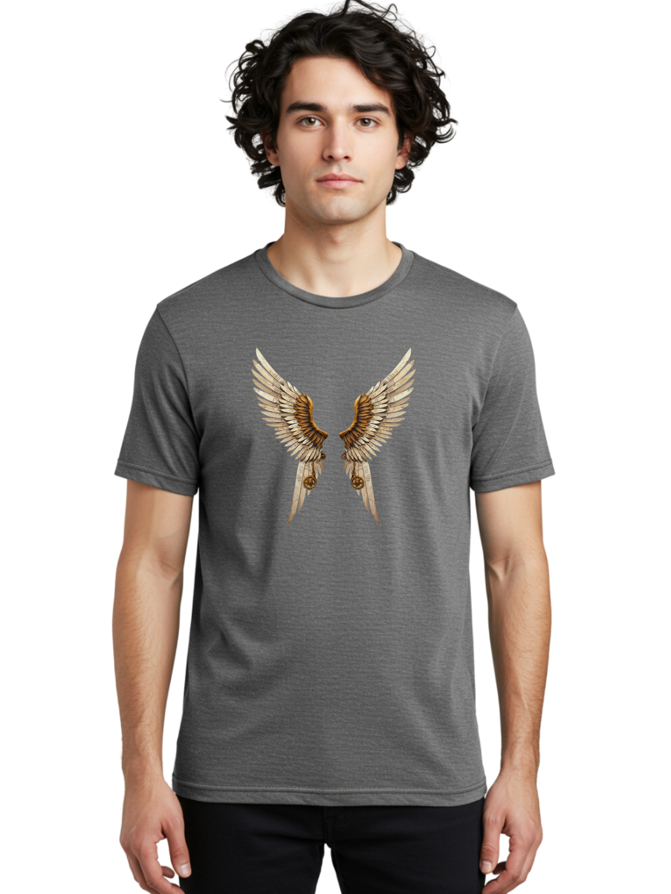 Angel-Wings-3 Men'S Graphic Tee, 100% Cotton, Comfortable Casual Summer Wear, Machine Washable, Vintage Camera, Old Camera, Antique Camera, Black Camera, Classic Photography, Photography Equipment, Nostalgic Device, Film Camera, Camera Art Baj947 14