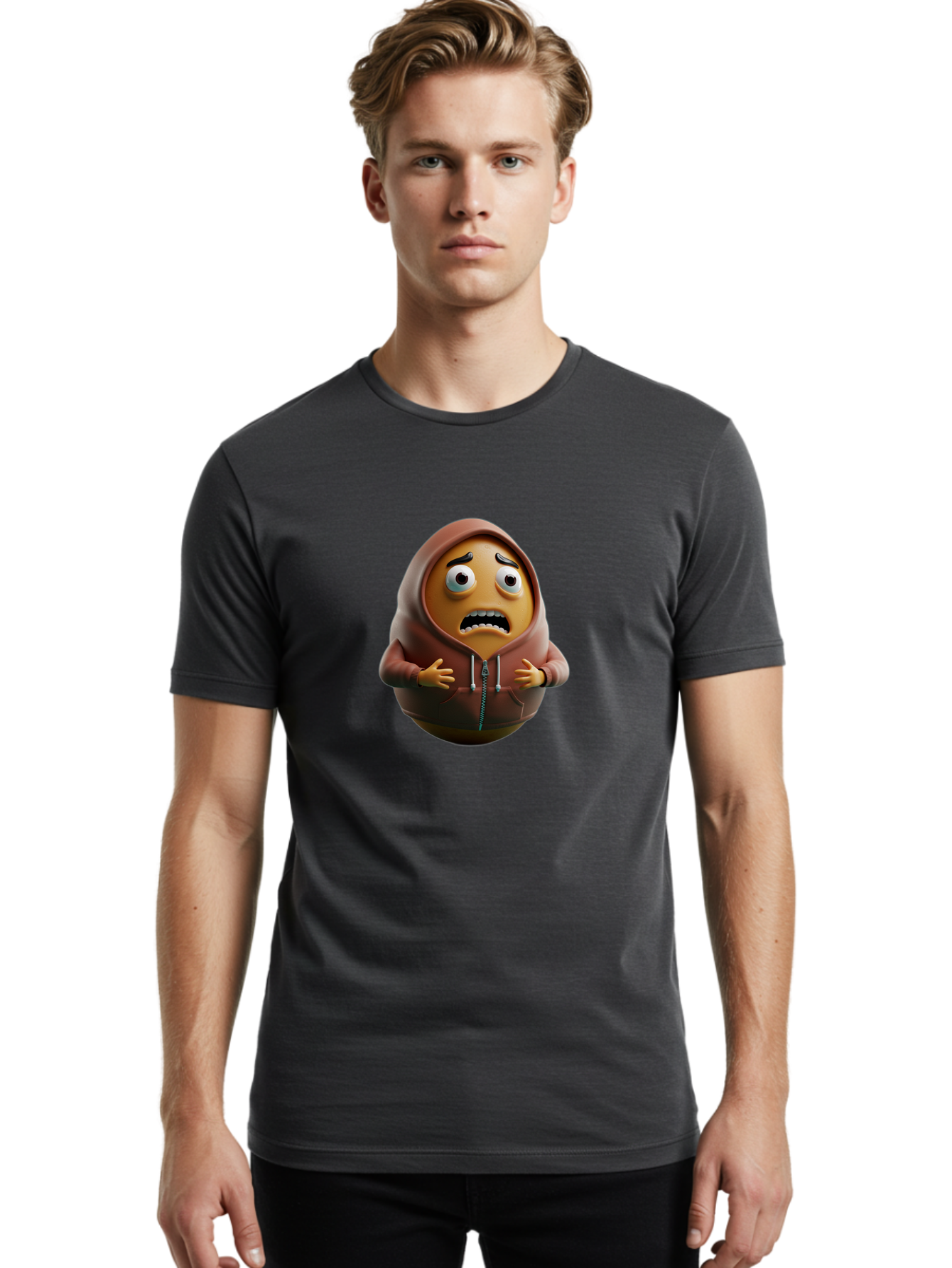 Angry-Emoji-Hoodie Men'S Graphic Tee, 100% Cotton, Comfortable Casual Summer Wear, Machine Washable, Vintage Camera, Old Camera, Antique Camera, Black Camera, Classic Photography, Photography Equipment, Nostalgic Device, Film Camera, Baj951 28