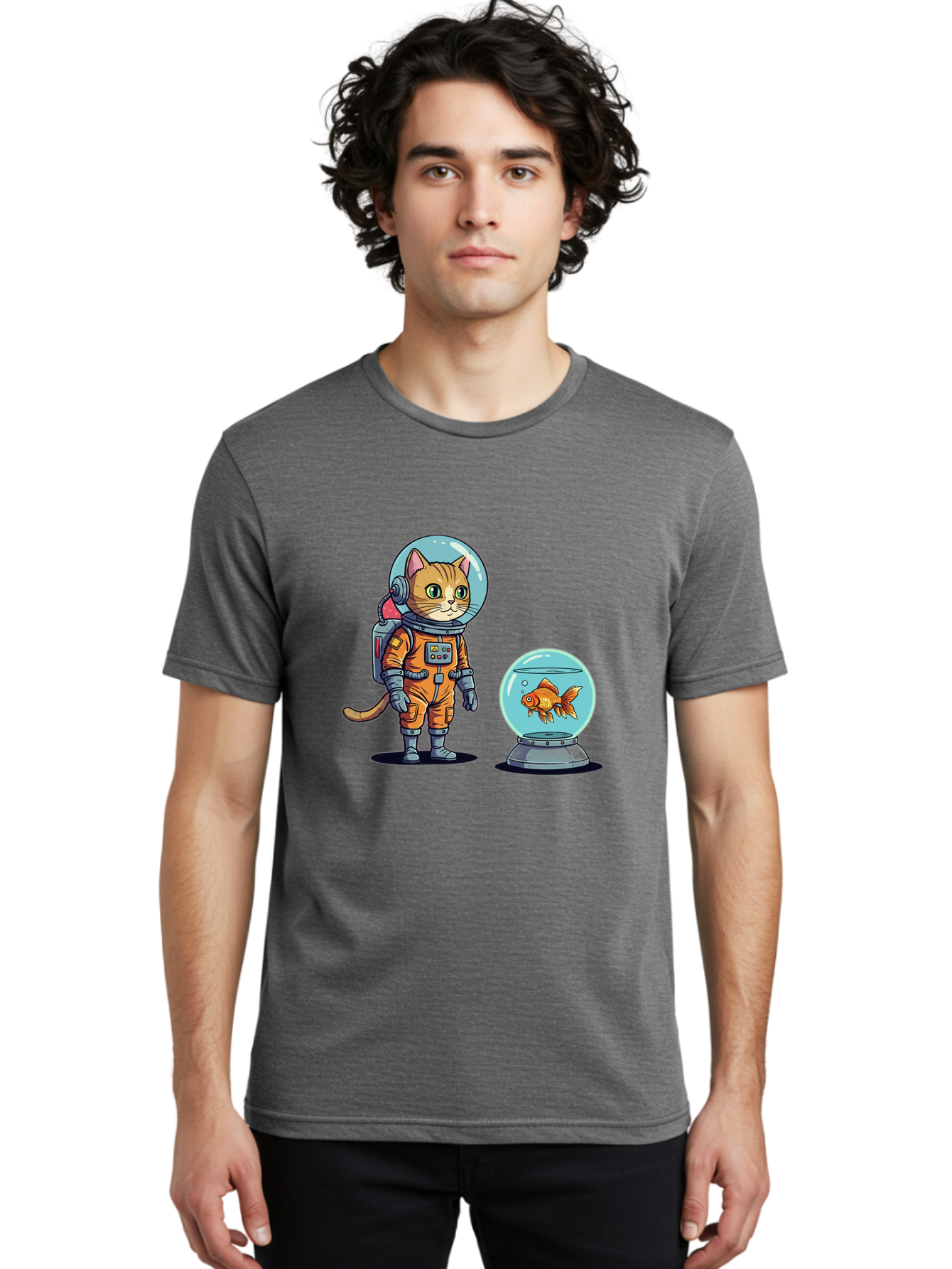 Astronaut-Cat-With-Goldfish Men'S Graphic Tee, 100% Cotton, Comfortable Casual Summer Wear, Machine Washable, Vintage Camera, Old Camera, Antique Camera, Black Camera, Classic Photography, Photography Equipment, Nostalgic Device, Film Camera, Baj966 22