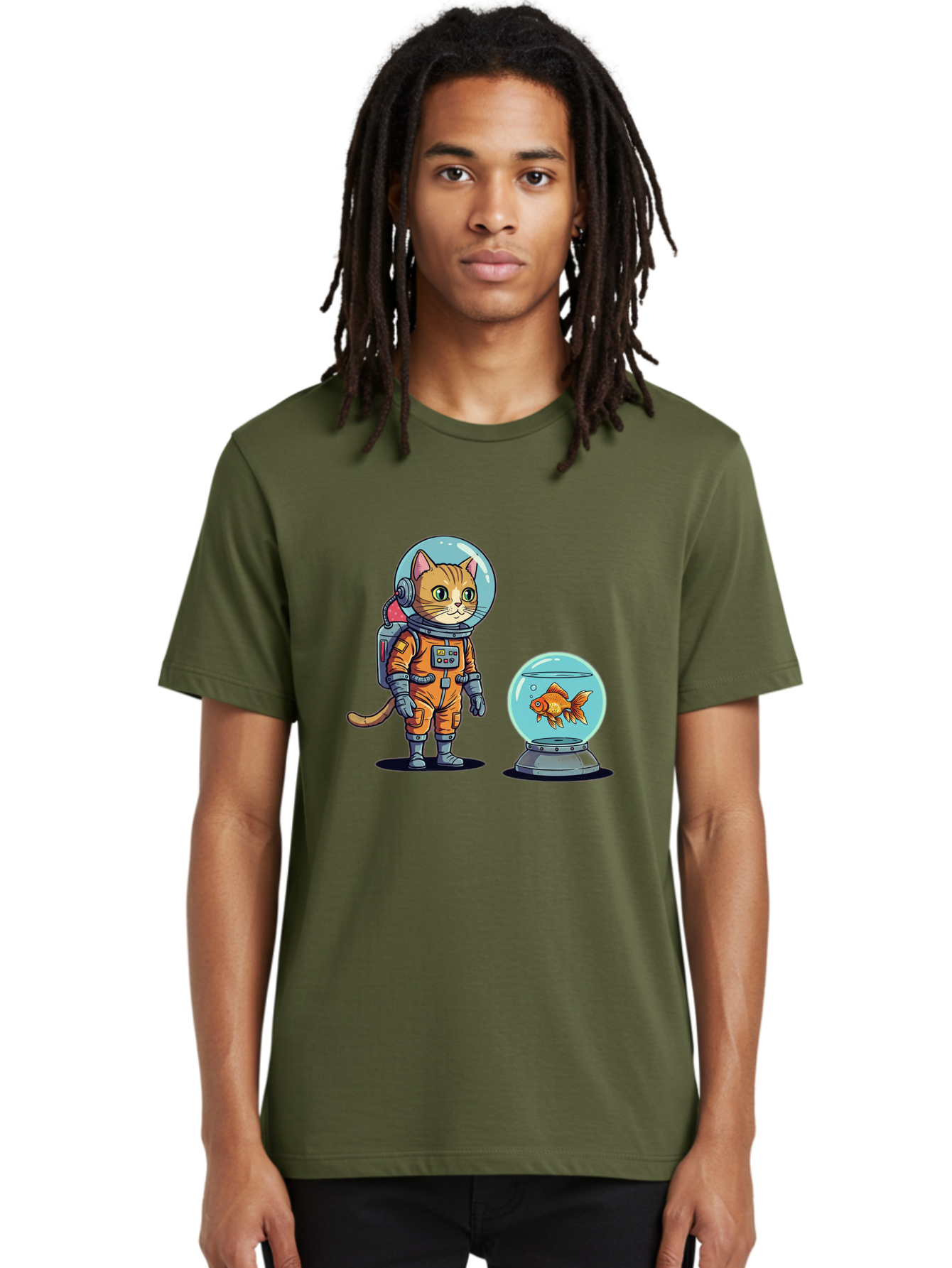 Astronaut-Cat-With-Goldfish Men'S Graphic Tee, 100% Cotton, Comfortable Casual Summer Wear, Machine Washable, Vintage Camera, Old Camera, Antique Camera, Black Camera, Classic Photography, Photography Equipment, Nostalgic Device, Film Camera, Baj966 16