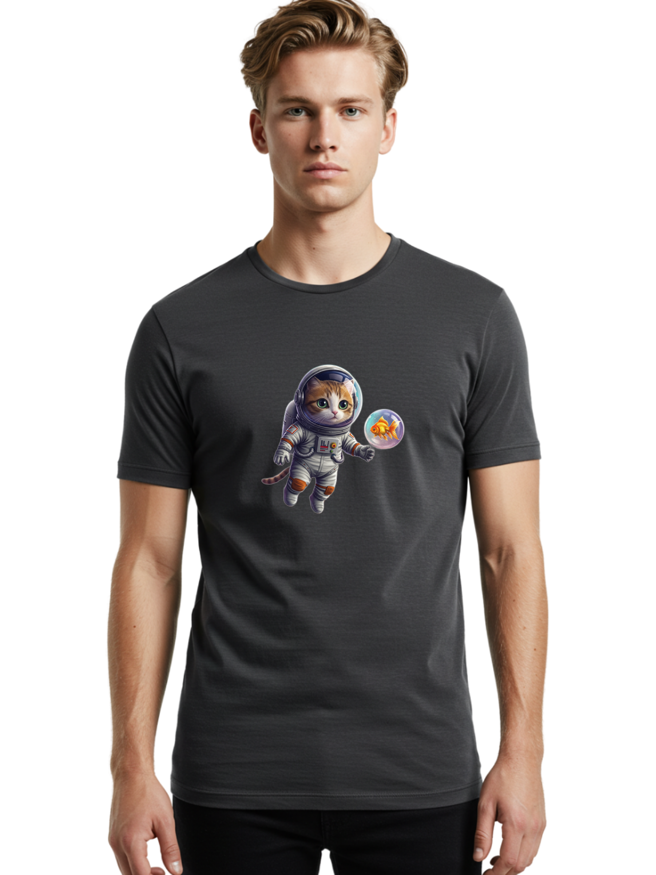 Astronaut-Cat Men'S Graphic Tee, 100% Cotton, Comfortable Casual Summer Wear, Machine Washable, Vintage Camera, Old Camera, Antique Camera, Black Camera, Classic Photography, Photography Equipment, Nostalgic Device, Film Camera, Camera Art Baj967 24