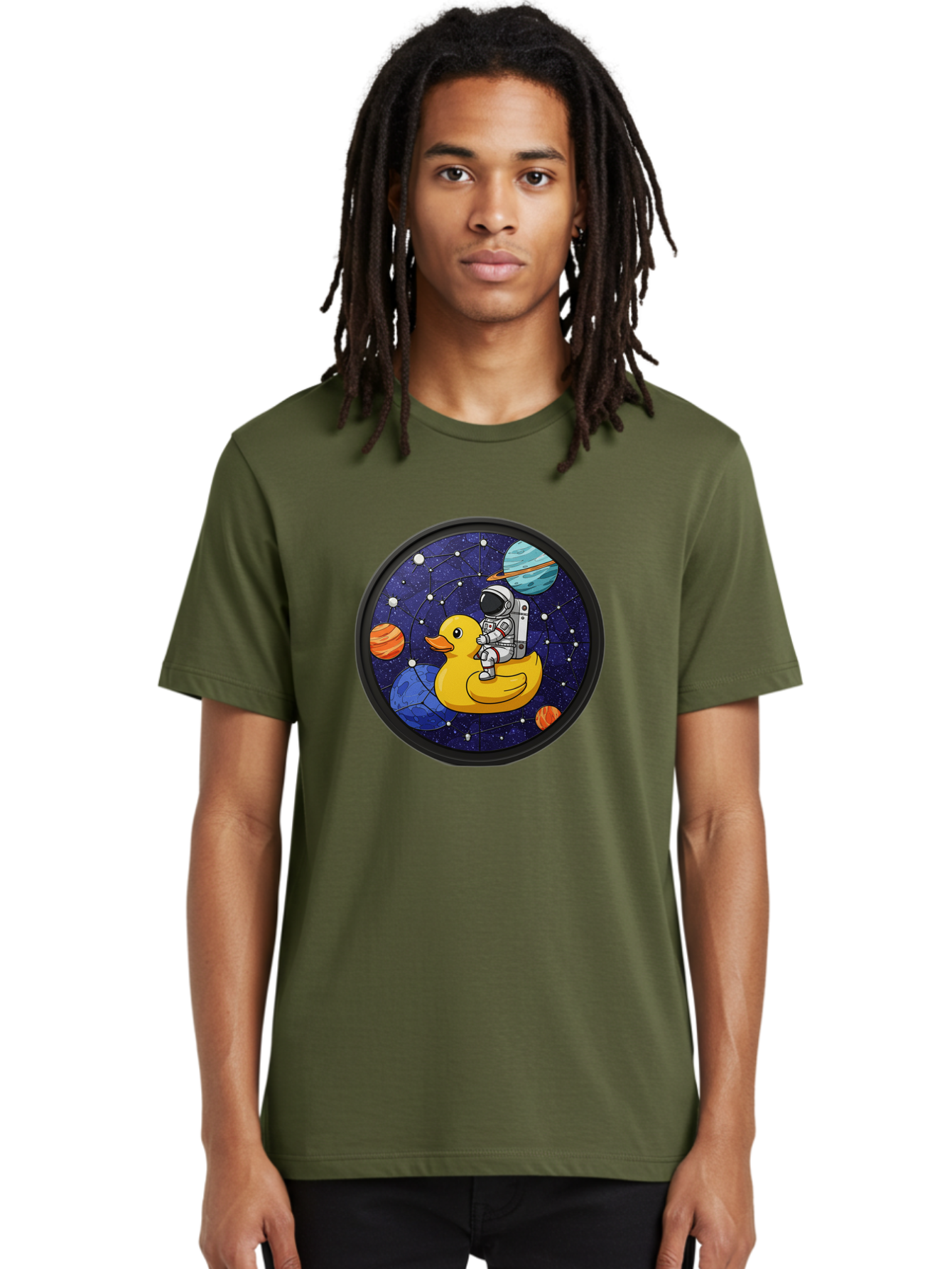 Astronaut-On-Duck-1 Men'S Graphic Tee, 100% Cotton, Comfortable Casual Summer Wear, Machine Washable, Vintage Camera, Old Camera, Antique Camera, Black Camera, Classic Photography, Photography Equipment, Nostalgic Device, Film Camera, Baj970 20