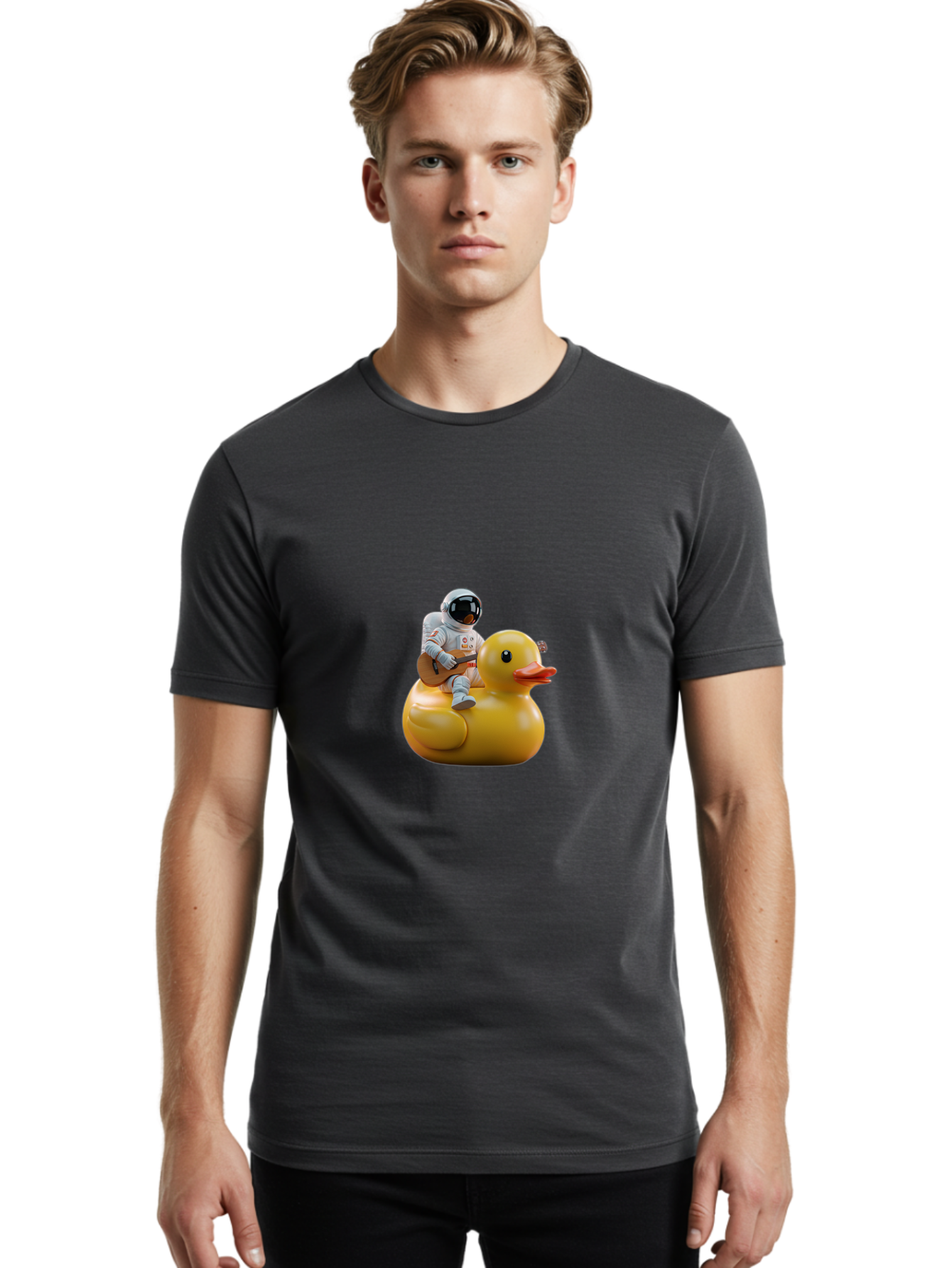 Astronaut-On-Duck-2 Men'S Graphic Tee, 100% Cotton, Comfortable Casual Summer Wear, Machine Washable, Vintage Camera, Old Camera, Antique Camera, Black Camera, Classic Photography, Photography Equipment, Nostalgic Device, Film Camera, Baj971 28