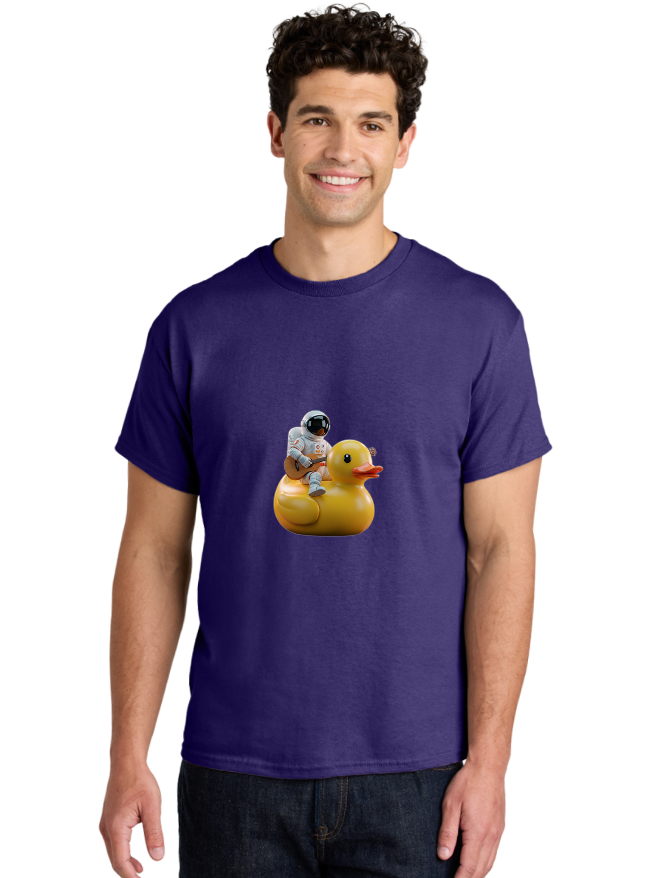 Astronaut-On-Duck-2 Men'S Graphic Tee, 100% Cotton, Comfortable Casual Summer Wear, Machine Washable, Vintage Camera, Old Camera, Antique Camera, Black Camera, Classic Photography, Photography Equipment, Nostalgic Device, Film Camera, Baj971 30