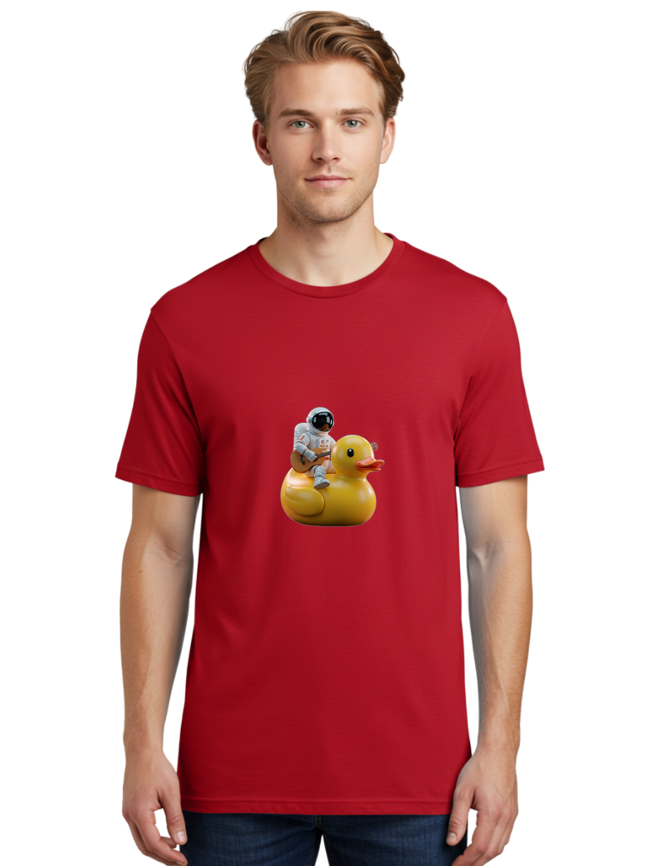 Astronaut-On-Duck-2 Men'S Graphic Tee, 100% Cotton, Comfortable Casual Summer Wear, Machine Washable, Vintage Camera, Old Camera, Antique Camera, Black Camera, Classic Photography, Photography Equipment, Nostalgic Device, Film Camera, Baj971 12