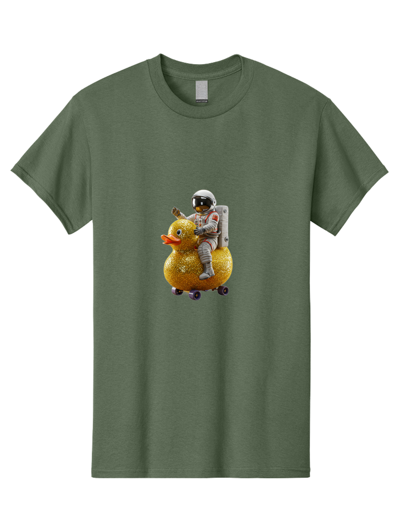 Astronaut-On-Gold-Duck Men'S Graphic Tee, 100% Cotton, Comfortable Casual Summer Wear, Machine Washable, Vintage Camera, Old Camera, Antique Camera, Black Camera, Classic Photography, Photography Equipment, Nostalgic Device, Film Camera, Baj973 5