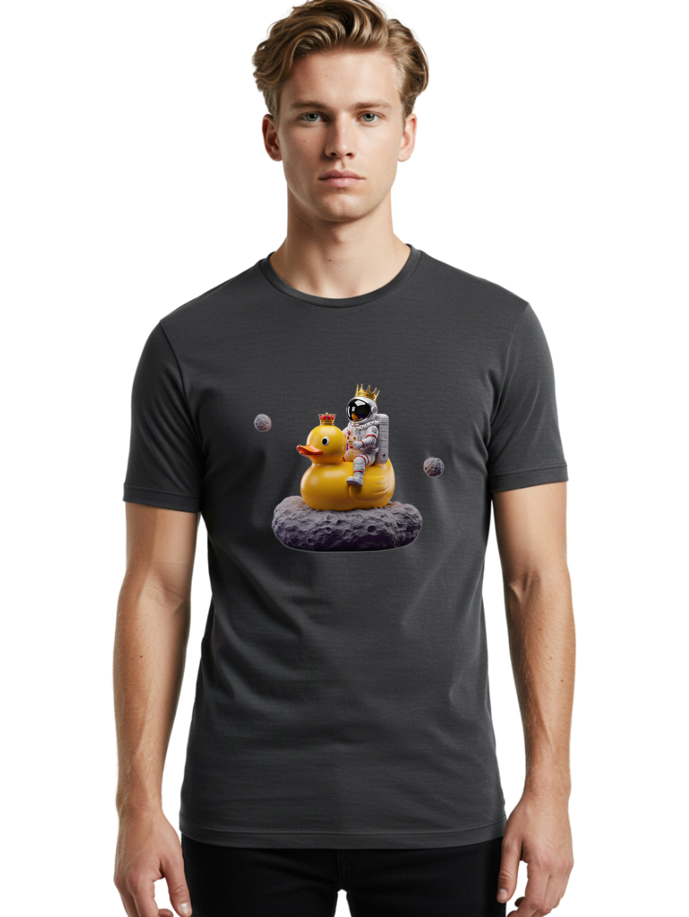 Astronaut-Riding-Duck-1 Men'S Graphic Tee, 100% Cotton, Comfortable Casual Summer Wear, Machine Washable, Vintage Camera, Old Camera, Antique Camera, Black Camera, Classic Photography, Photography Equipment, Nostalgic Device, Film Camera, Baj975 6