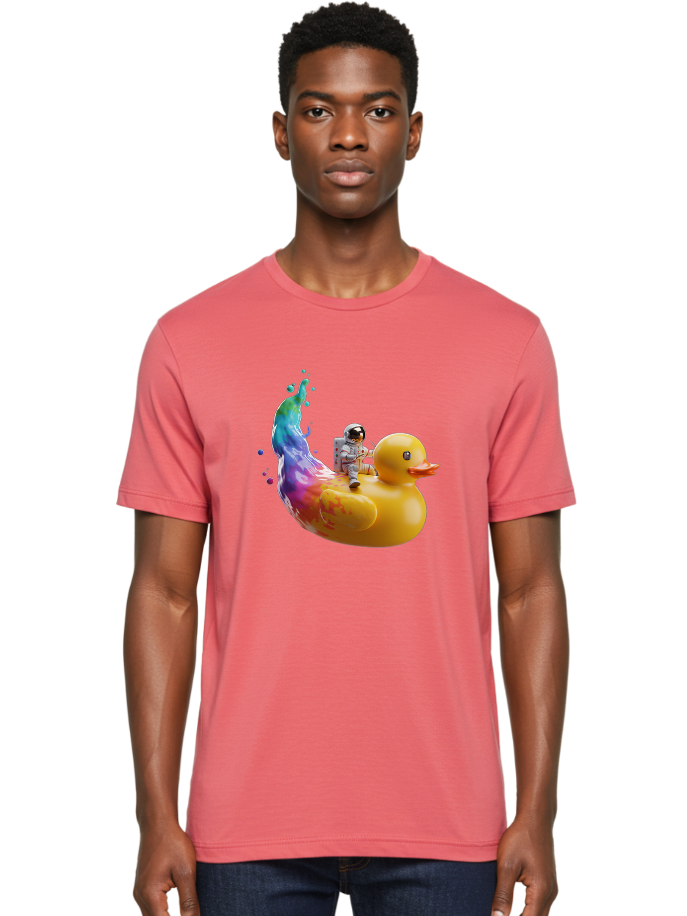 Astronaut-Riding-Duck Men'S Graphic Tee, 100% Cotton, Comfortable Casual Summer Wear, Machine Washable, Vintage Camera, Old Camera, Antique Camera, Black Camera, Classic Photography, Photography Equipment, Nostalgic Device, Film Camera, Baj976 4