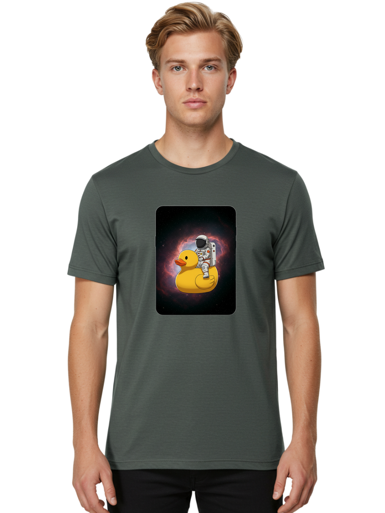 Astronaut-Riding-Rubber-Duck-1 Men'S Graphic Tee, 100% Cotton, Comfortable Casual Summer Wear, Machine Washable, Vintage Camera, Old Camera, Antique Camera, Black Camera, Classic Photography, Photography Equipment, Nostalgic Device, Baj977 24
