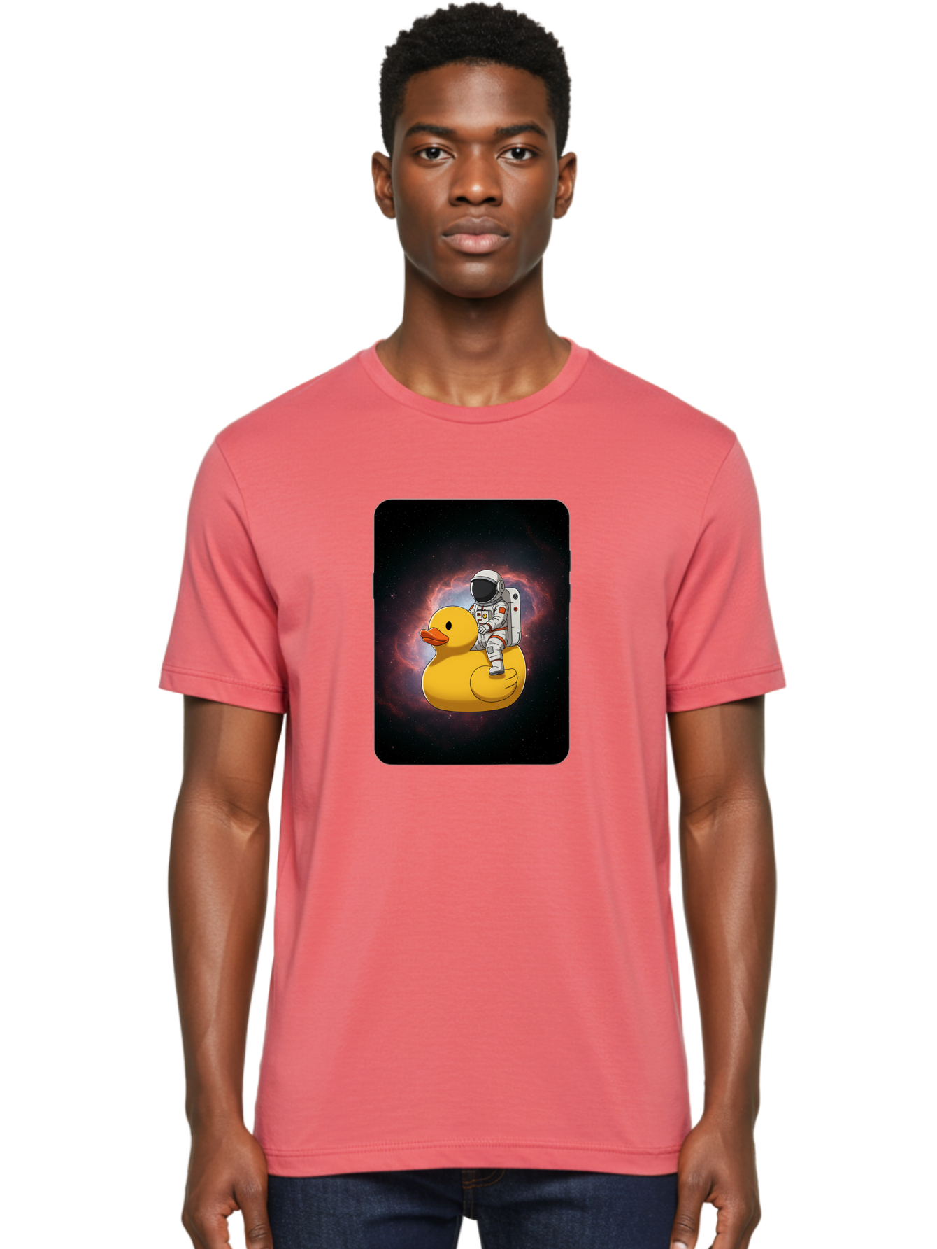 Astronaut-Riding-Rubber-Duck-1 Men'S Graphic Tee, 100% Cotton, Comfortable Casual Summer Wear, Machine Washable, Vintage Camera, Old Camera, Antique Camera, Black Camera, Classic Photography, Photography Equipment, Nostalgic Device, Baj977 30