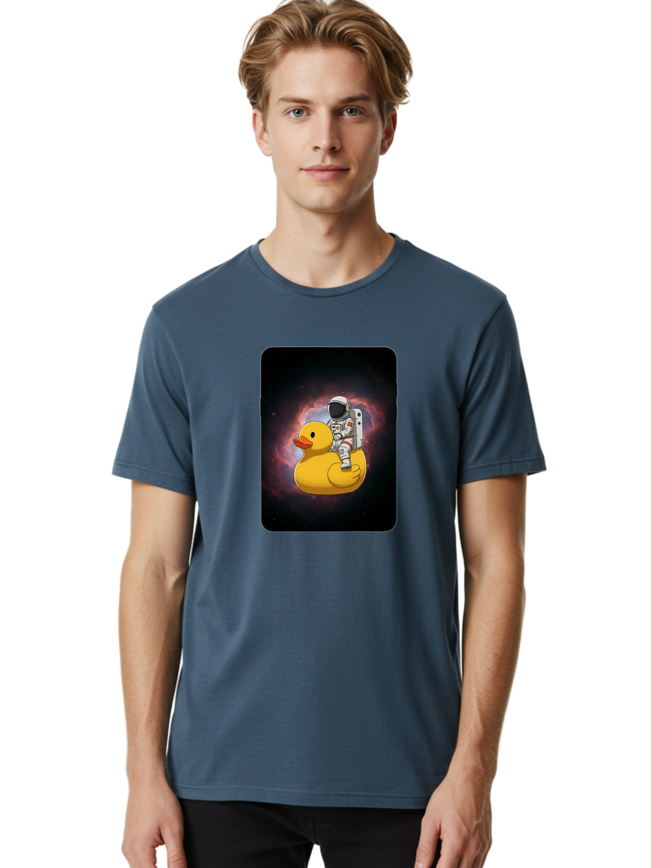 Astronaut-Riding-Rubber-Duck-1 Men'S Graphic Tee, 100% Cotton, Comfortable Casual Summer Wear, Machine Washable, Vintage Camera, Old Camera, Antique Camera, Black Camera, Classic Photography, Photography Equipment, Nostalgic Device, Baj977 12
