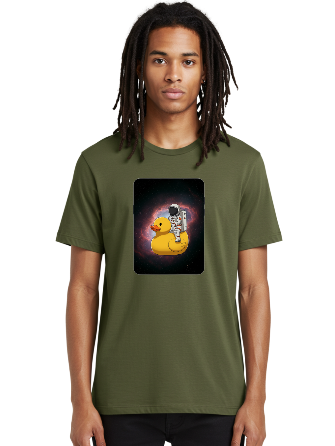 Astronaut-Riding-Rubber-Duck-1 Men'S Graphic Tee, 100% Cotton, Comfortable Casual Summer Wear, Machine Washable, Vintage Camera, Old Camera, Antique Camera, Black Camera, Classic Photography, Photography Equipment, Nostalgic Device, Baj977 6