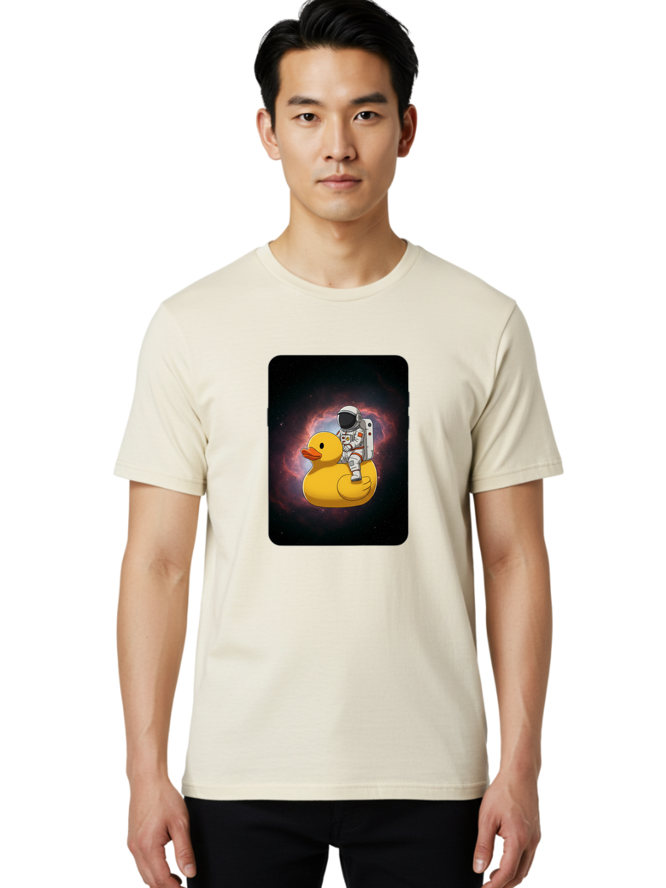 Astronaut-Riding-Rubber-Duck-1 Men'S Graphic Tee, 100% Cotton, Comfortable Casual Summer Wear, Machine Washable, Vintage Camera, Old Camera, Antique Camera, Black Camera, Classic Photography, Photography Equipment, Nostalgic Device, Baj977 8