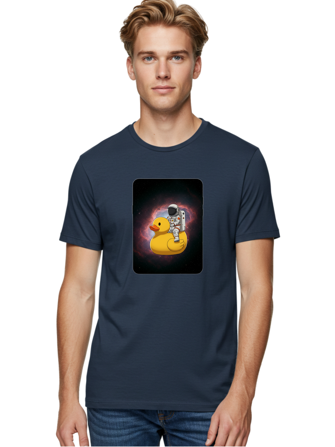 Astronaut-Riding-Rubber-Duck-1 Men'S Graphic Tee, 100% Cotton, Comfortable Casual Summer Wear, Machine Washable, Vintage Camera, Old Camera, Antique Camera, Black Camera, Classic Photography, Photography Equipment, Nostalgic Device, Baj977 26