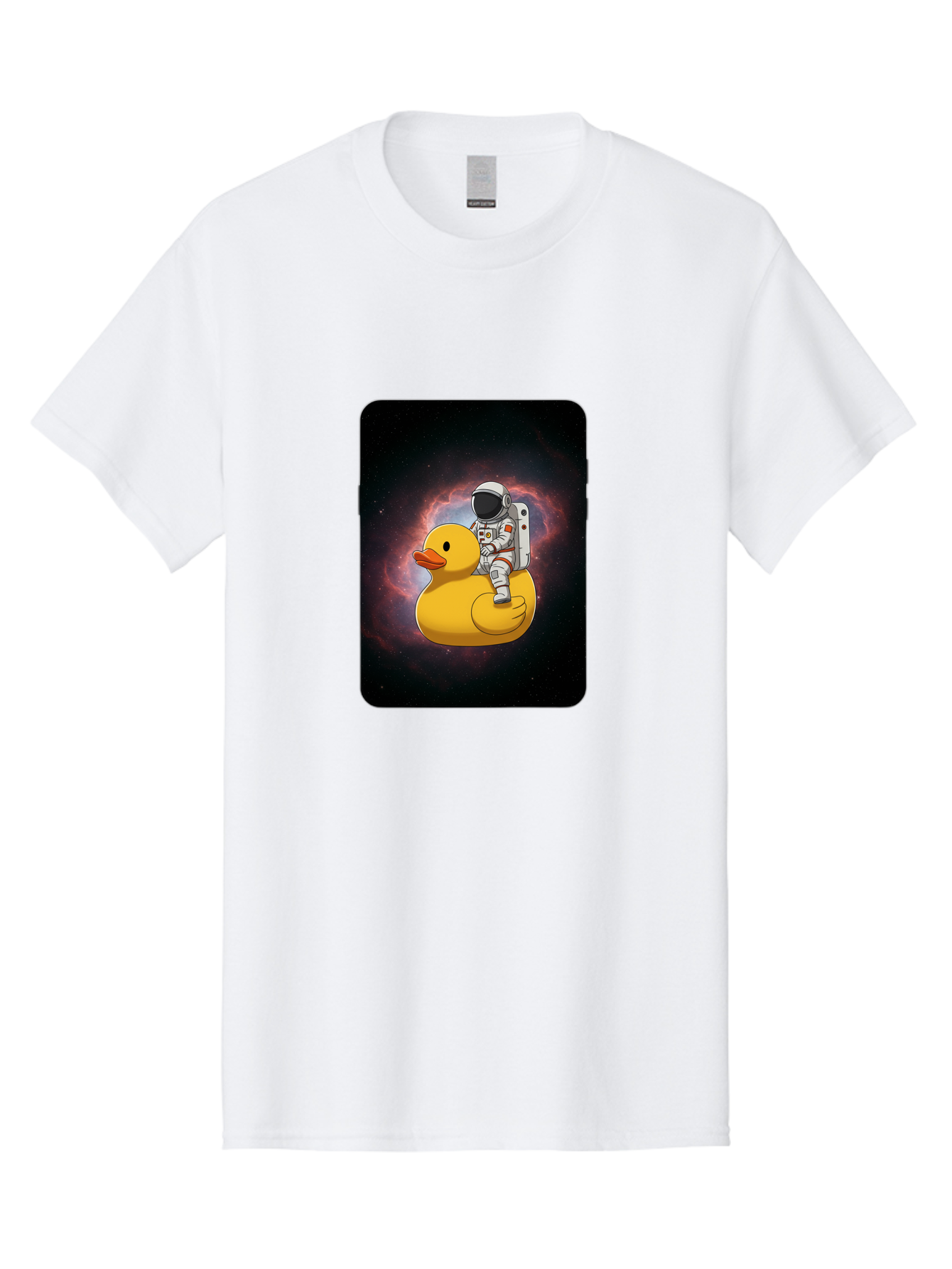 Astronaut-Riding-Rubber-Duck-1 Men'S Graphic Tee, 100% Cotton, Comfortable Casual Summer Wear, Machine Washable, Vintage Camera, Old Camera, Antique Camera, Black Camera, Classic Photography, Photography Equipment, Nostalgic Device, Baj977 1