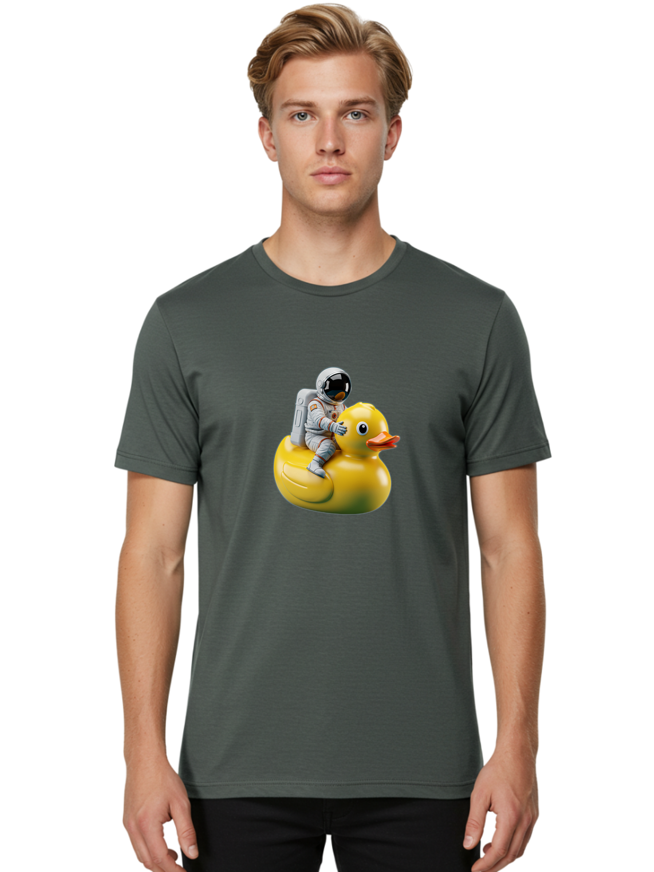 Astronaut-Riding-Rubber-Duck-4 Men'S Graphic Tee, 100% Cotton, Comfortable Casual Summer Wear, Machine Washable, Vintage Camera, Old Camera, Antique Camera, Black Camera, Classic Photography, Photography Equipment, Nostalgic Device, Baj980 8