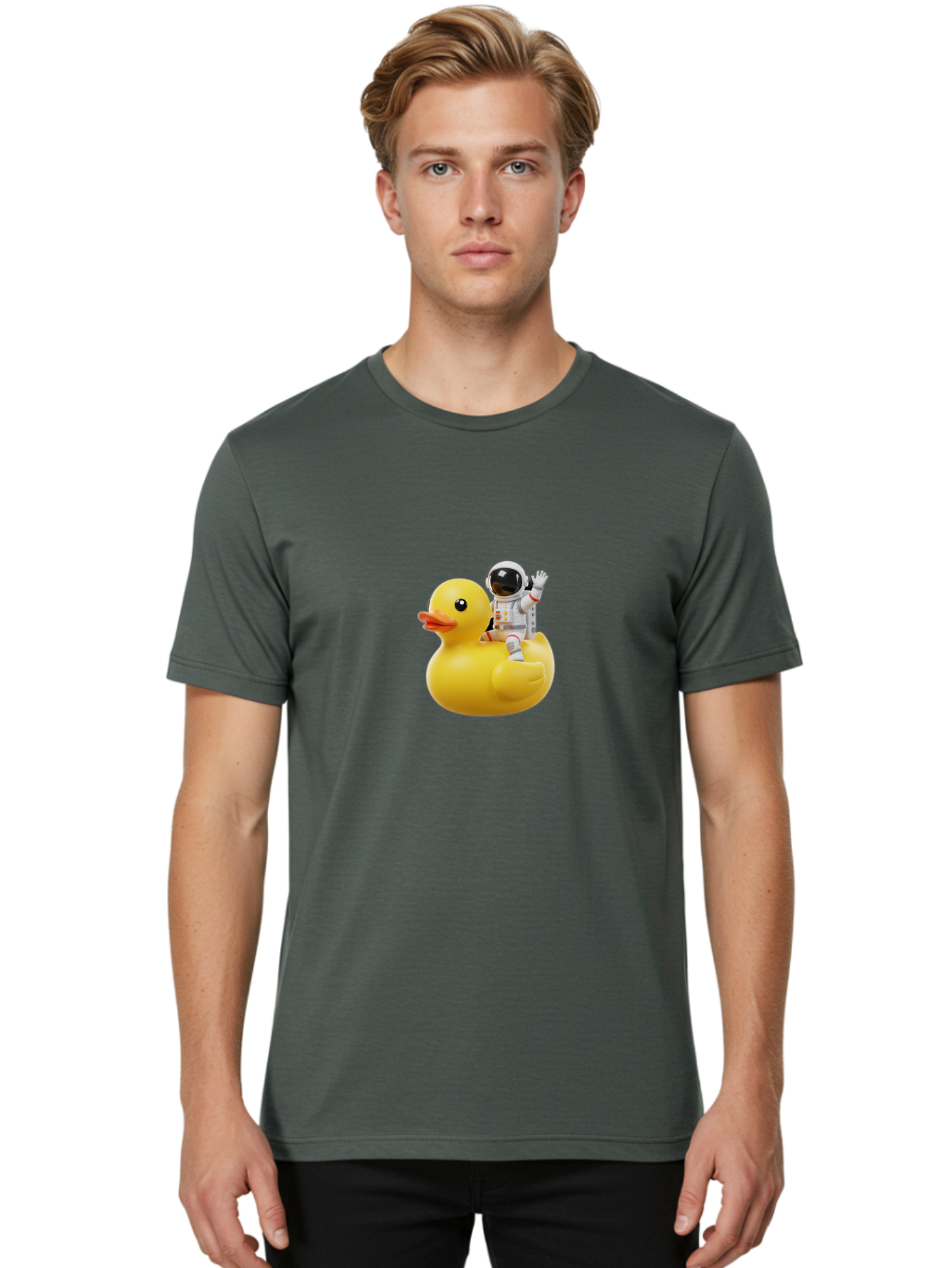 Astronaut-Riding-Rubber-Duck Men'S Graphic Tee, 100% Cotton, Comfortable Casual Summer Wear, Machine Washable, Vintage Camera, Old Camera, Antique Camera, Black Camera, Classic Photography, Photography Equipment, Nostalgic Device, Film Camera, Baj981 20