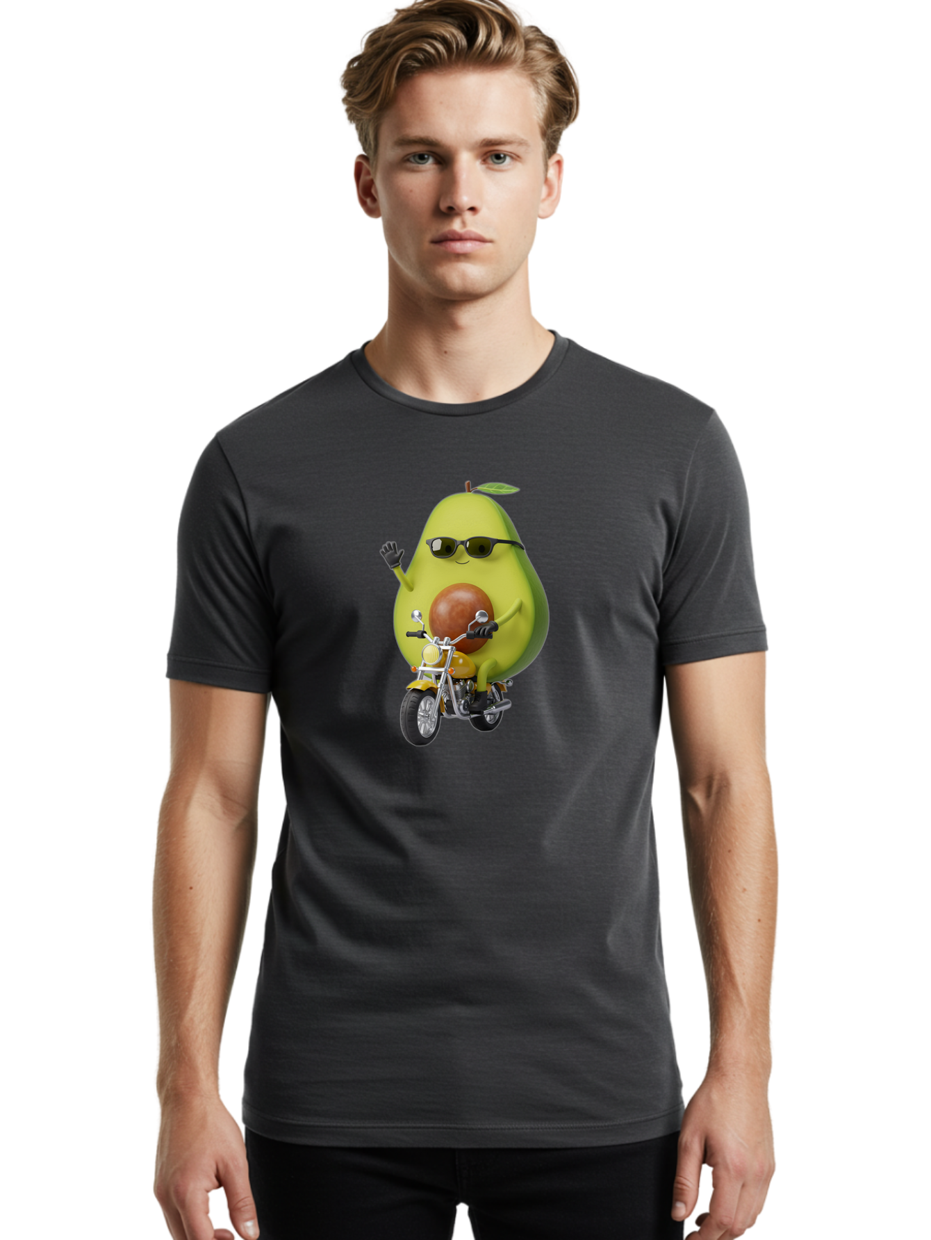 Avocado-Rider-1 Men'S Graphic Tee, 100% Cotton, Comfortable Casual Summer Wear, Machine Washable, Vintage Camera, Old Camera, Antique Camera, Black Camera, Classic Photography, Photography Equipment, Nostalgic Device, Film Camera, Camera Art Baj982 14