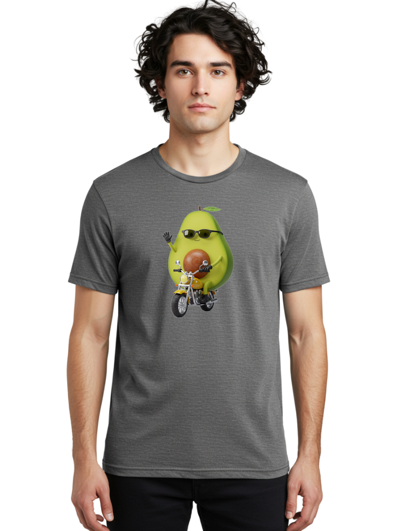 Avocado-Rider-1 Men'S Graphic Tee, 100% Cotton, Comfortable Casual Summer Wear, Machine Washable, Vintage Camera, Old Camera, Antique Camera, Black Camera, Classic Photography, Photography Equipment, Nostalgic Device, Film Camera, Camera Art Baj982 6