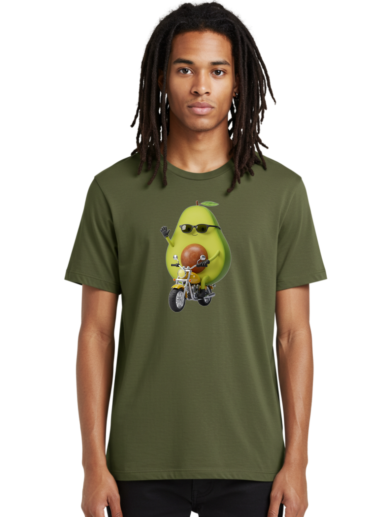 Avocado-Rider-1 Men'S Graphic Tee, 100% Cotton, Comfortable Casual Summer Wear, Machine Washable, Vintage Camera, Old Camera, Antique Camera, Black Camera, Classic Photography, Photography Equipment, Nostalgic Device, Film Camera, Camera Art Baj982 12