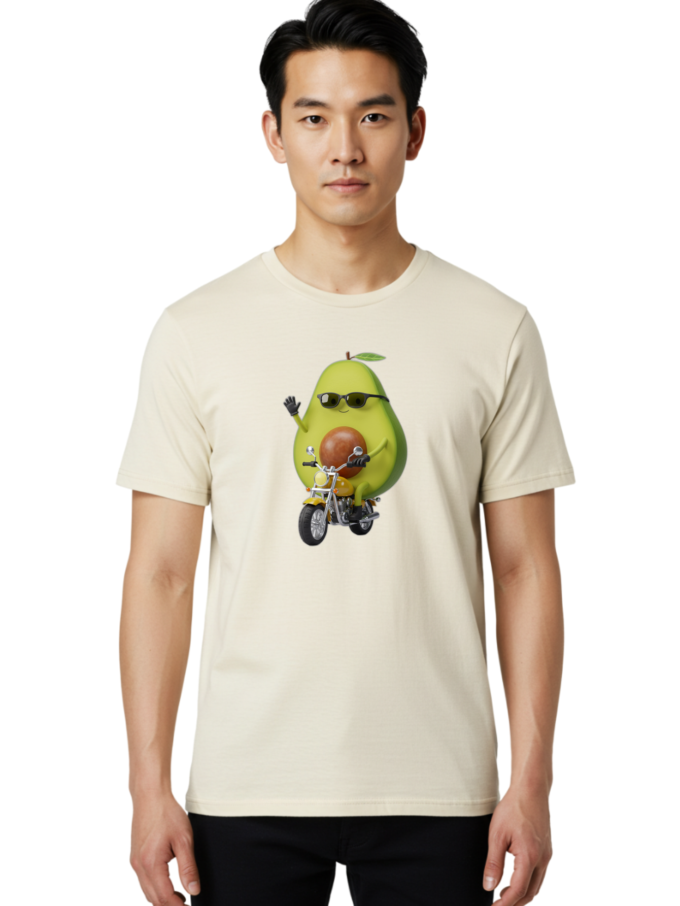 Avocado-Rider-1 Men'S Graphic Tee, 100% Cotton, Comfortable Casual Summer Wear, Machine Washable, Vintage Camera, Old Camera, Antique Camera, Black Camera, Classic Photography, Photography Equipment, Nostalgic Device, Film Camera, Camera Art Baj982 24