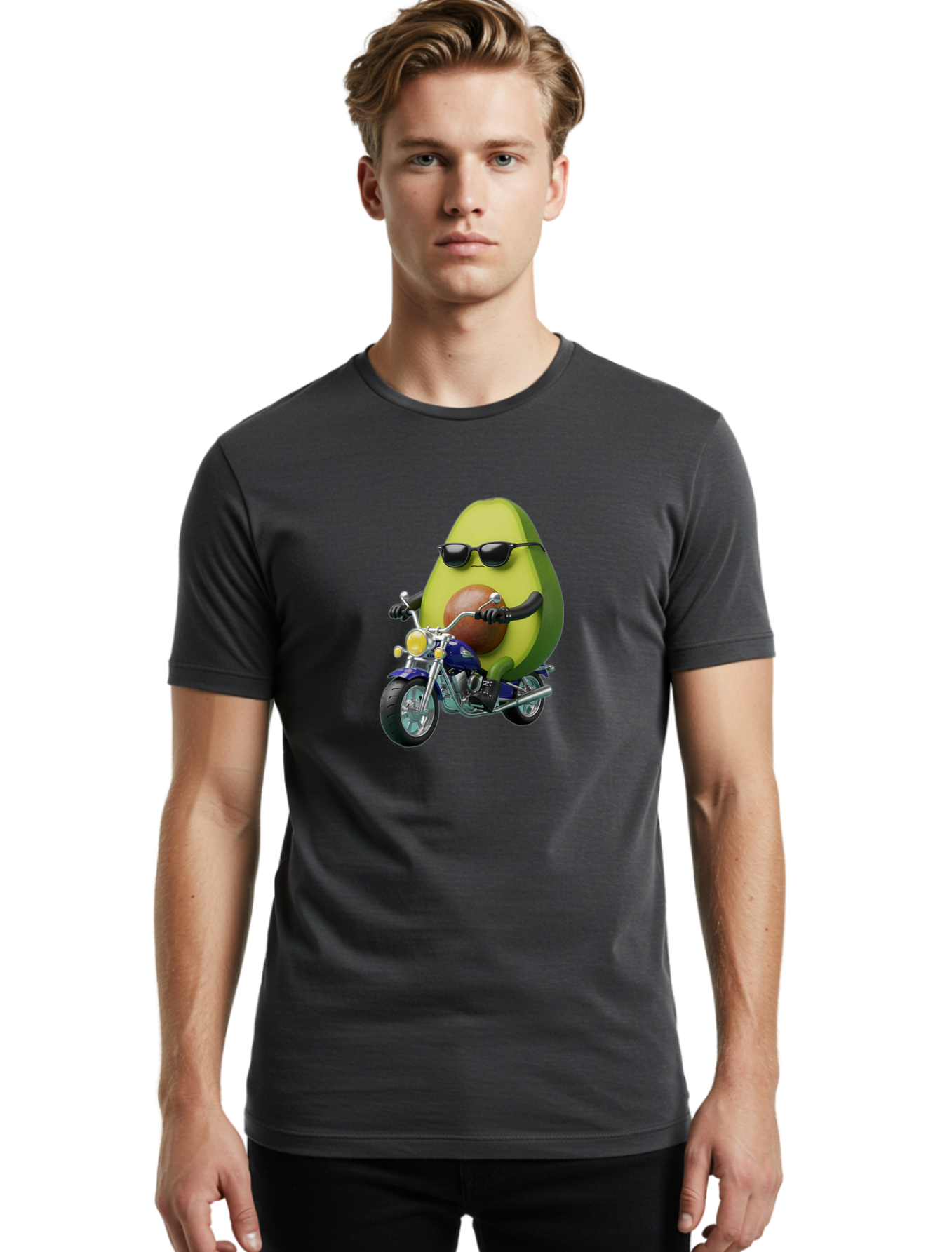Avocado-Riding-Motorcycle Men'S Graphic Tee, 100% Cotton, Comfortable Casual Summer Wear, Machine Washable, Vintage Camera, Old Camera, Antique Camera, Black Camera, Classic Photography, Photography Equipment, Nostalgic Device, Film Camera, Baj984 14