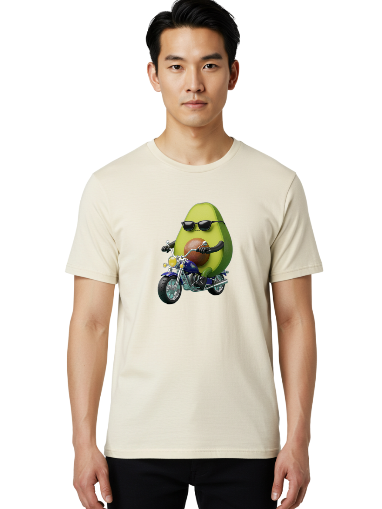Avocado-Riding-Motorcycle Men'S Graphic Tee, 100% Cotton, Comfortable Casual Summer Wear, Machine Washable, Vintage Camera, Old Camera, Antique Camera, Black Camera, Classic Photography, Photography Equipment, Nostalgic Device, Film Camera, Baj984 12