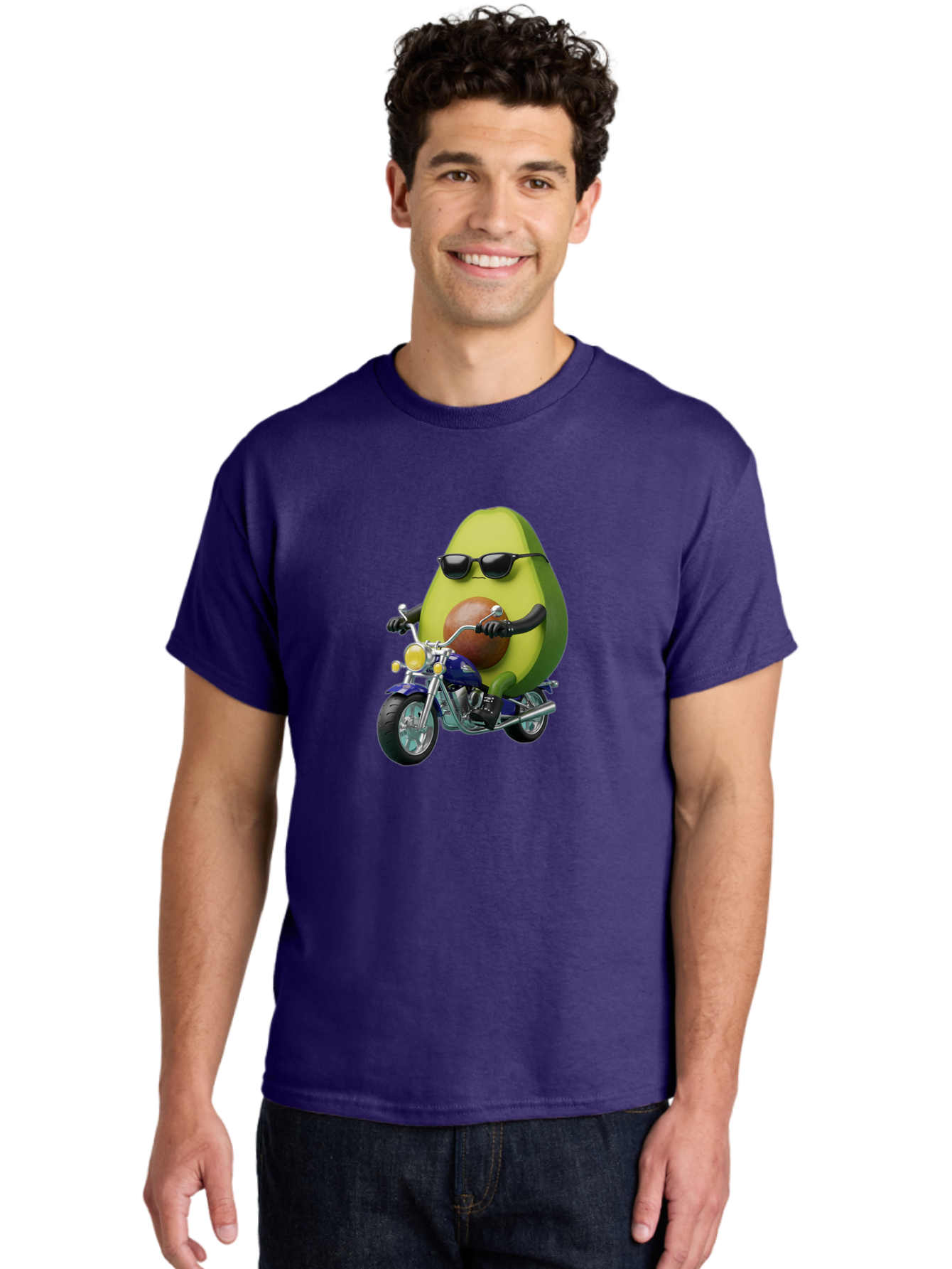 Avocado-Riding-Motorcycle Men'S Graphic Tee, 100% Cotton, Comfortable Casual Summer Wear, Machine Washable, Vintage Camera, Old Camera, Antique Camera, Black Camera, Classic Photography, Photography Equipment, Nostalgic Device, Film Camera, Baj984 6